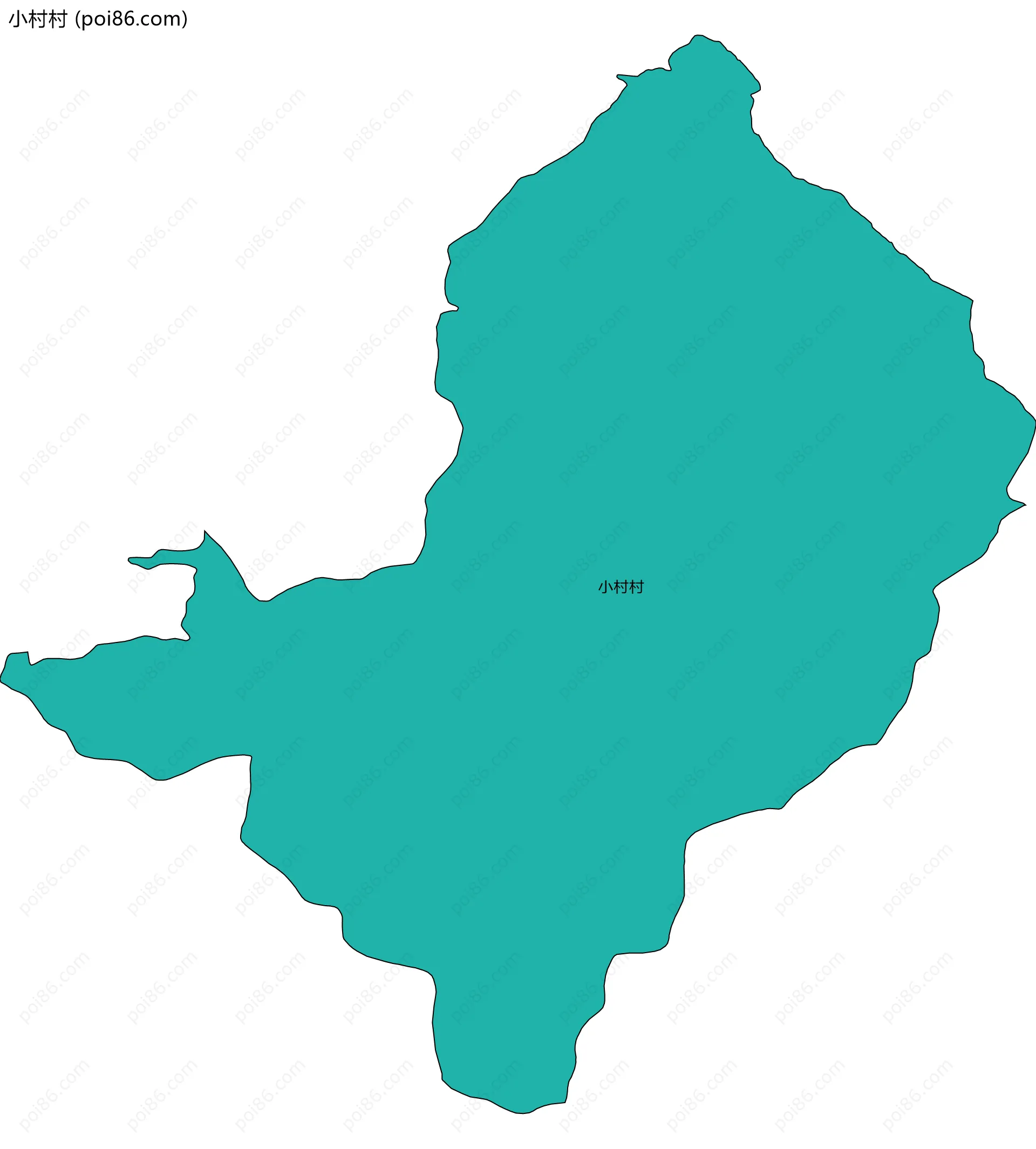 小村村边界地图