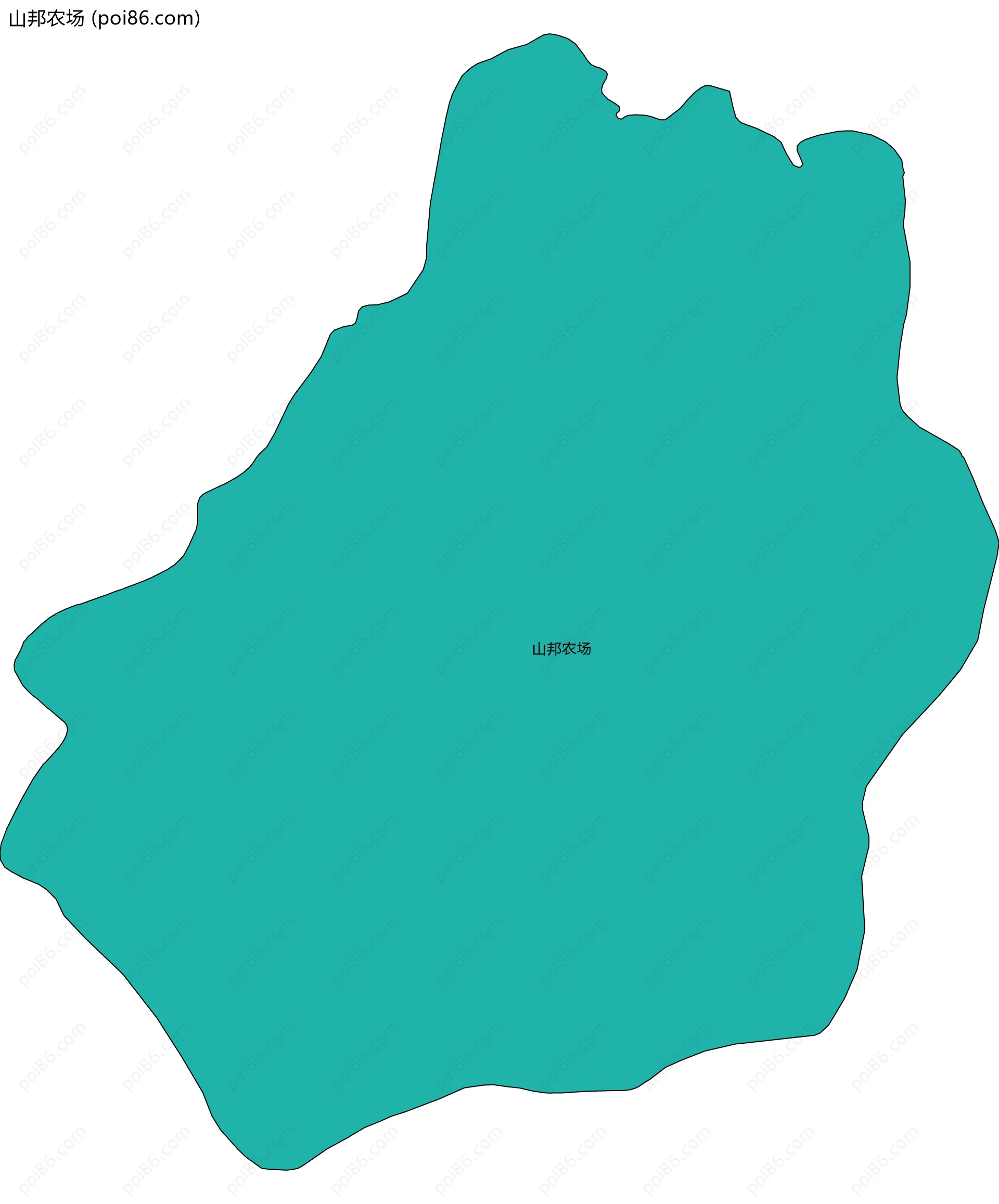 山邦农场边界地图