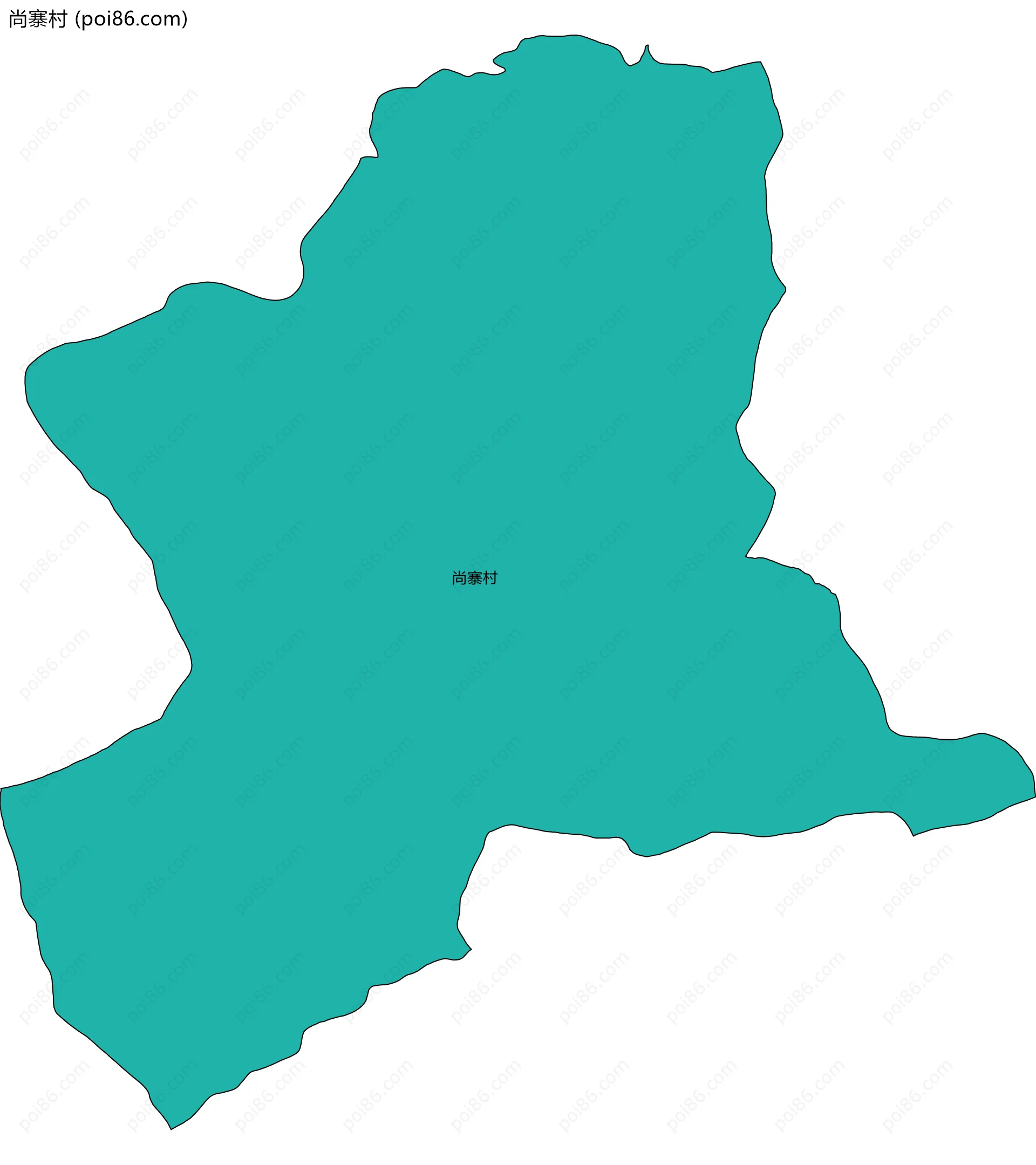 尚寨村边界地图