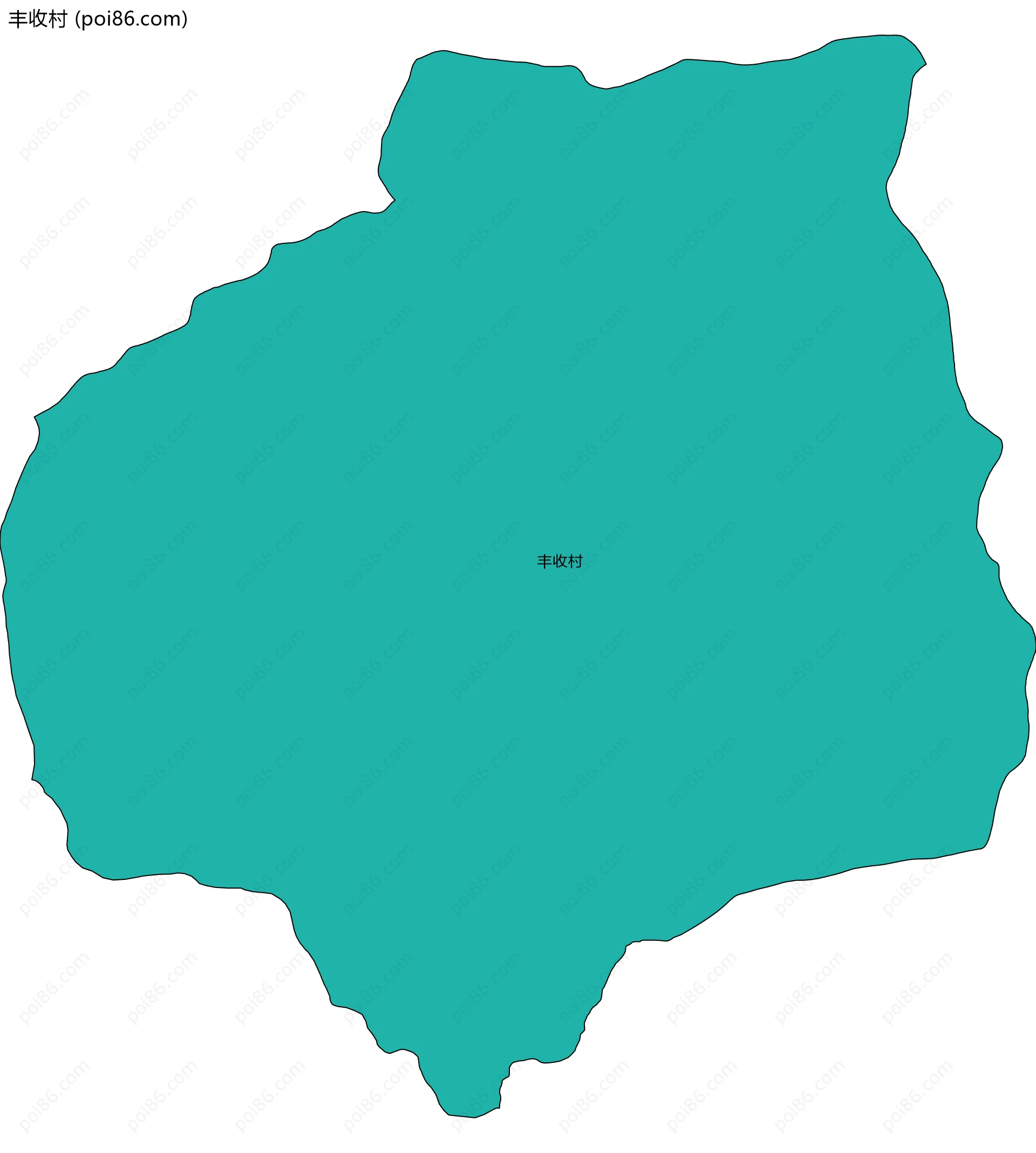 丰收村边界地图
