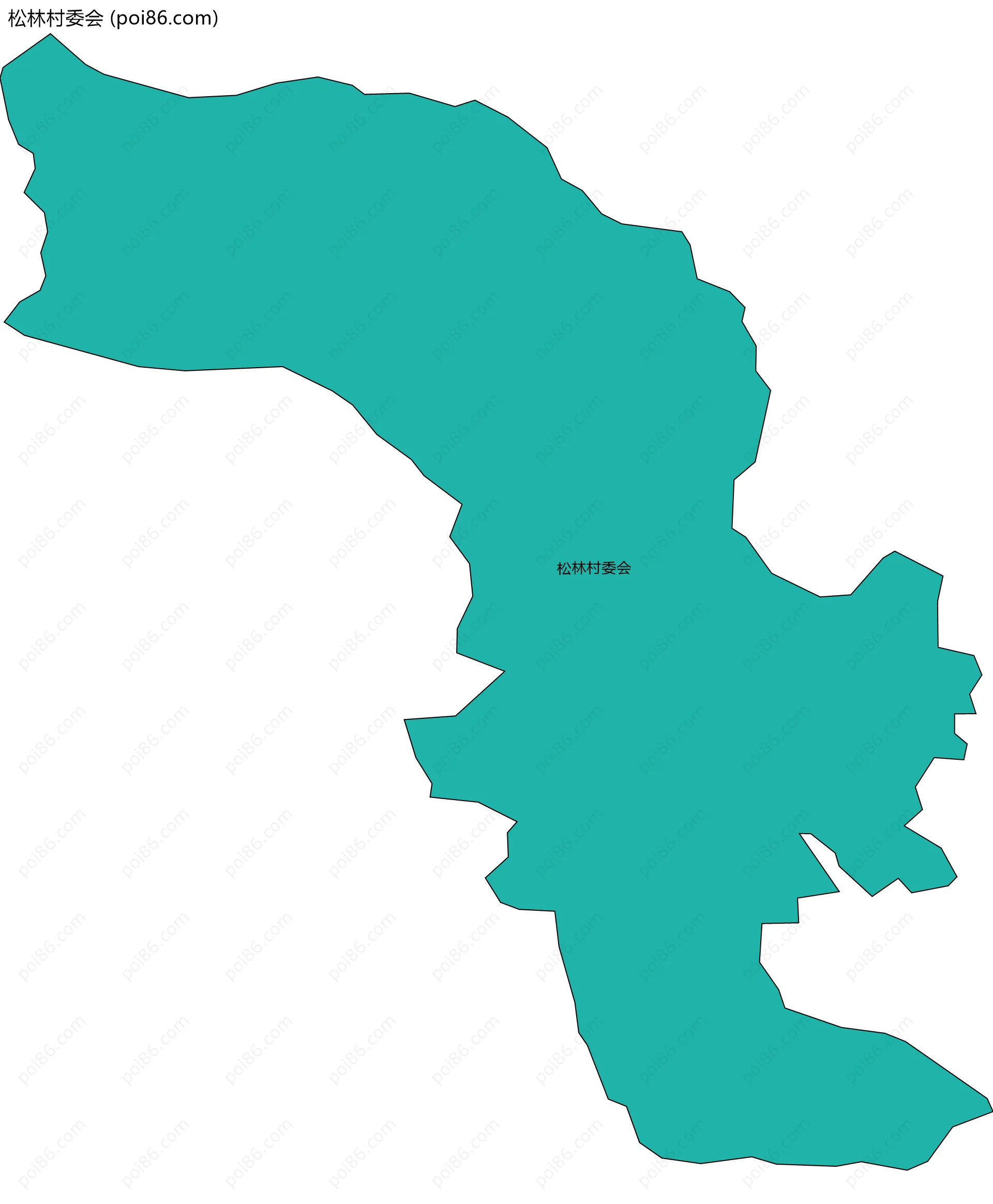 松林村委会边界地图