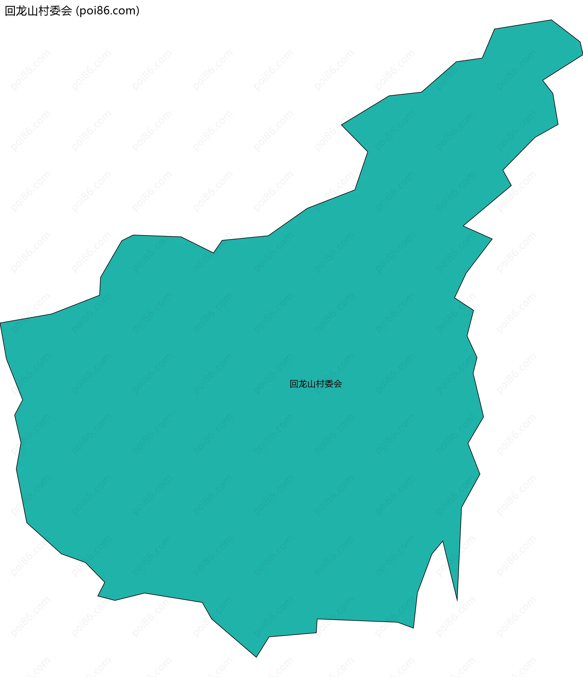 回龙山村委会边界地图