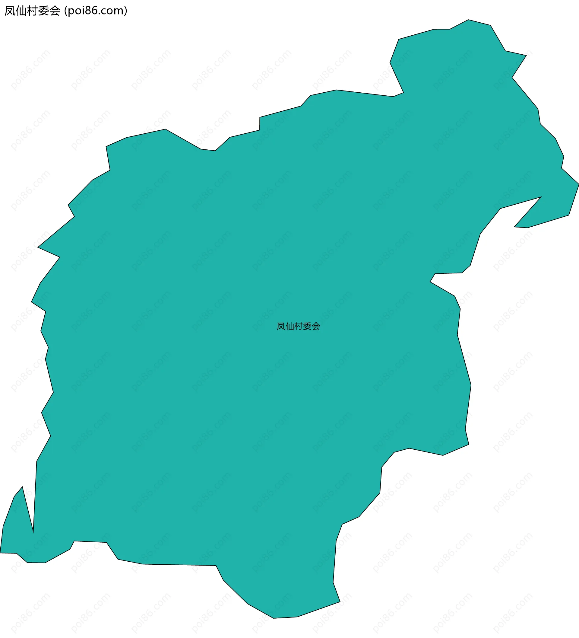 凤仙村委会边界地图