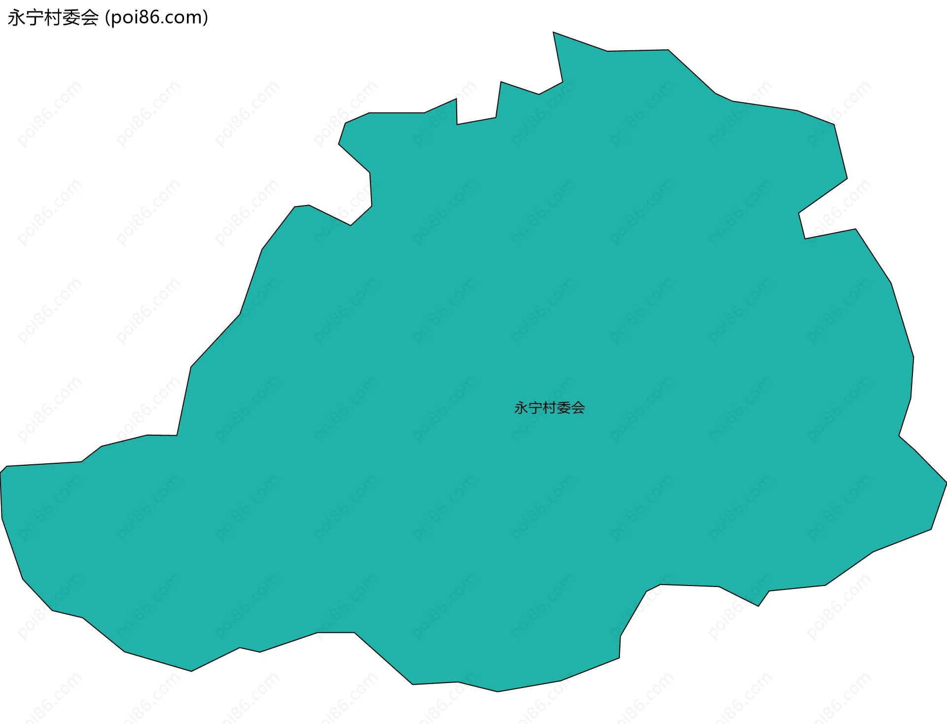 永宁村委会边界地图