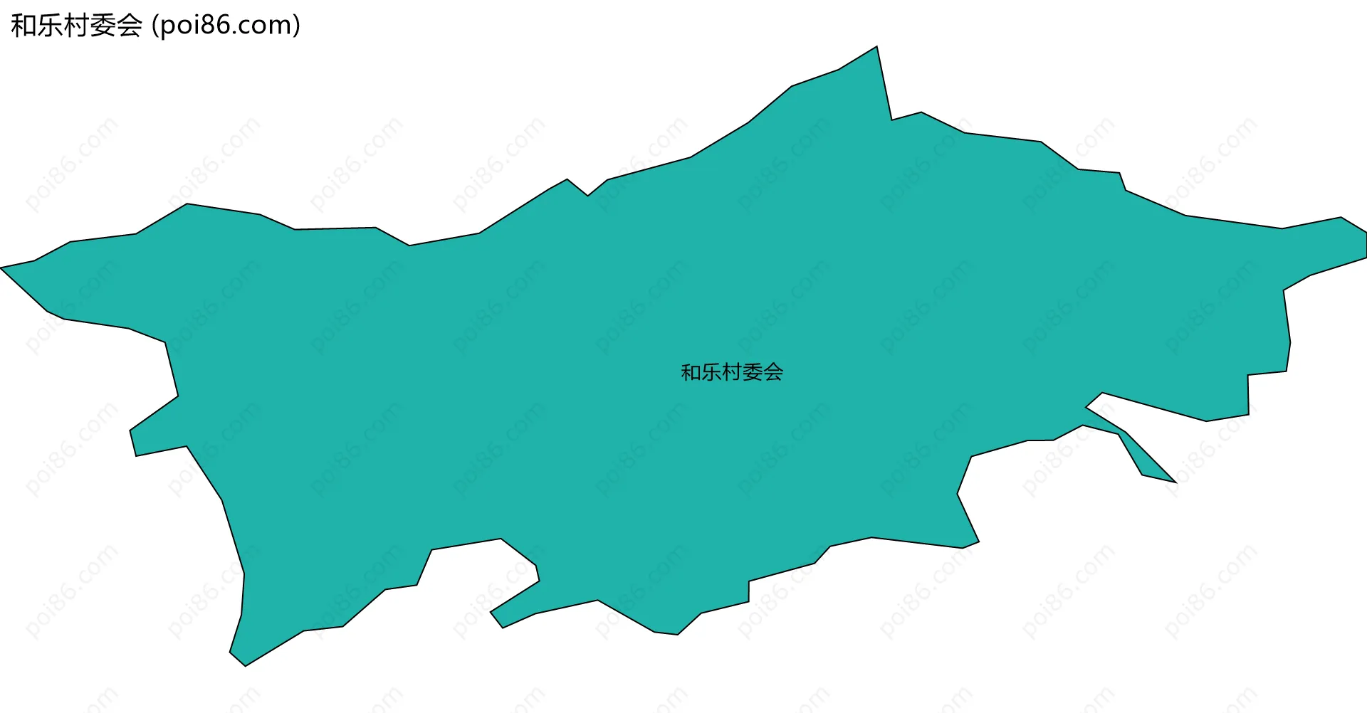 和乐村委会边界地图