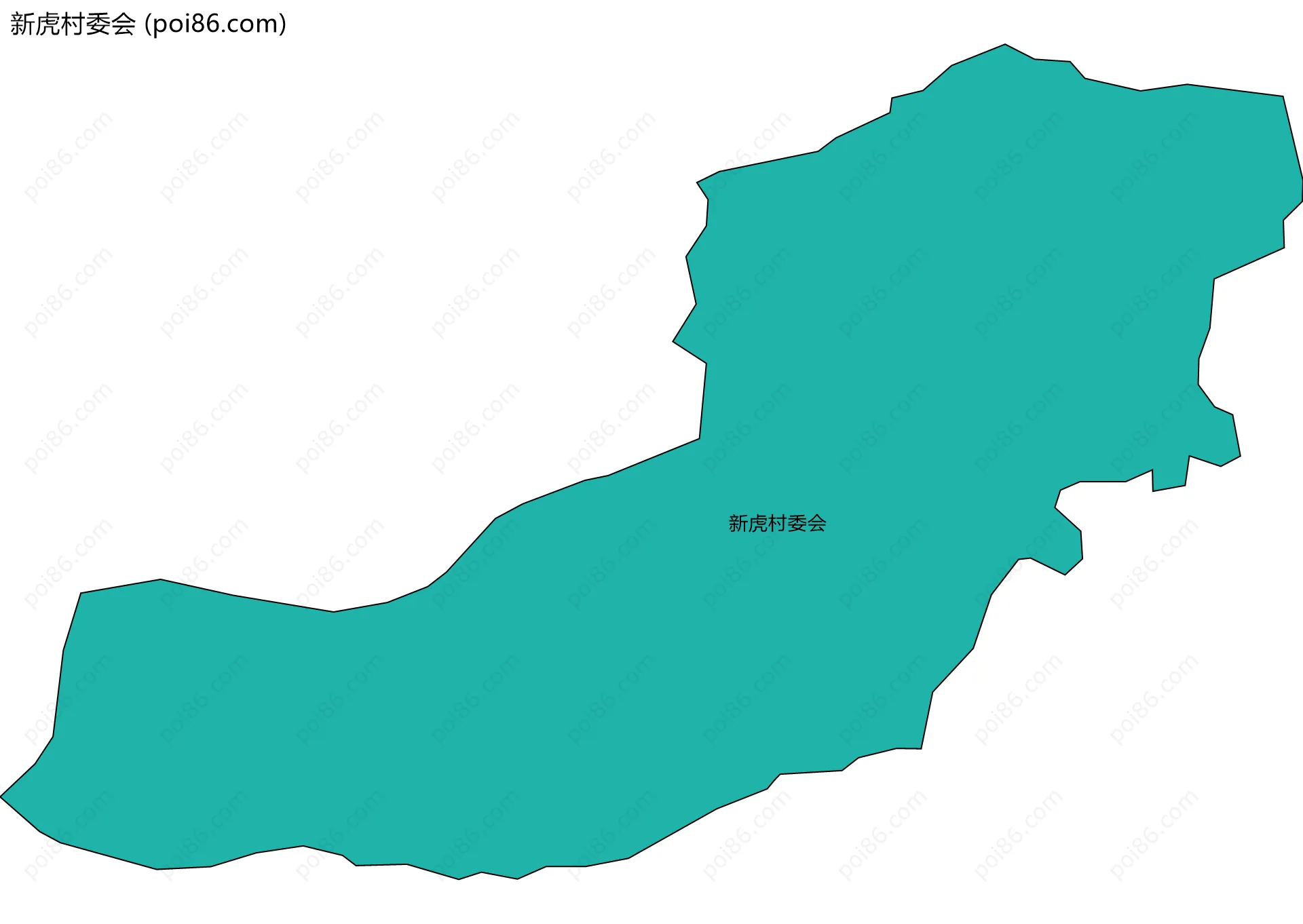 新虎村委会边界地图