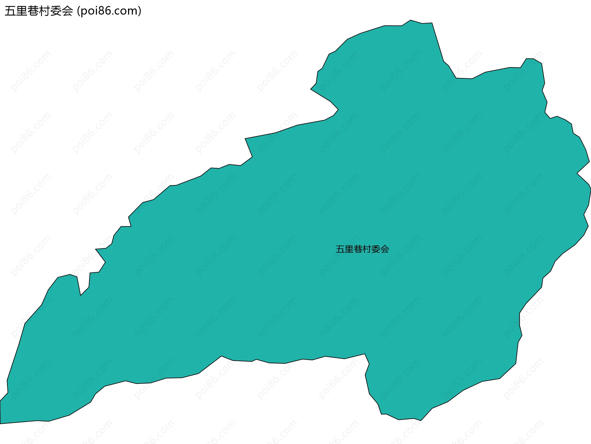 五里巷村委会边界地图