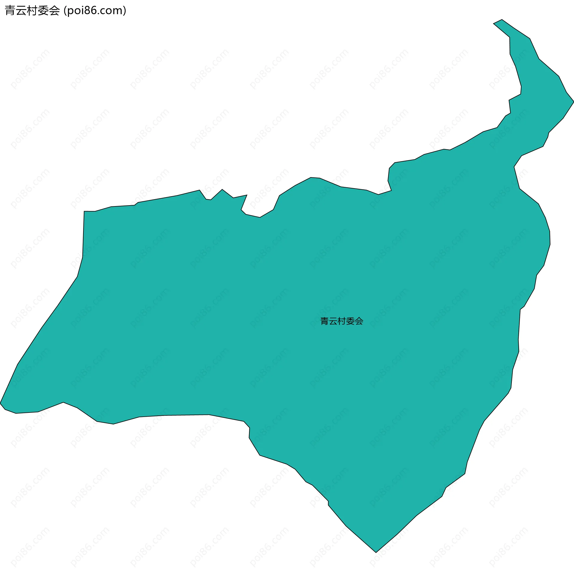 青云村委会边界地图
