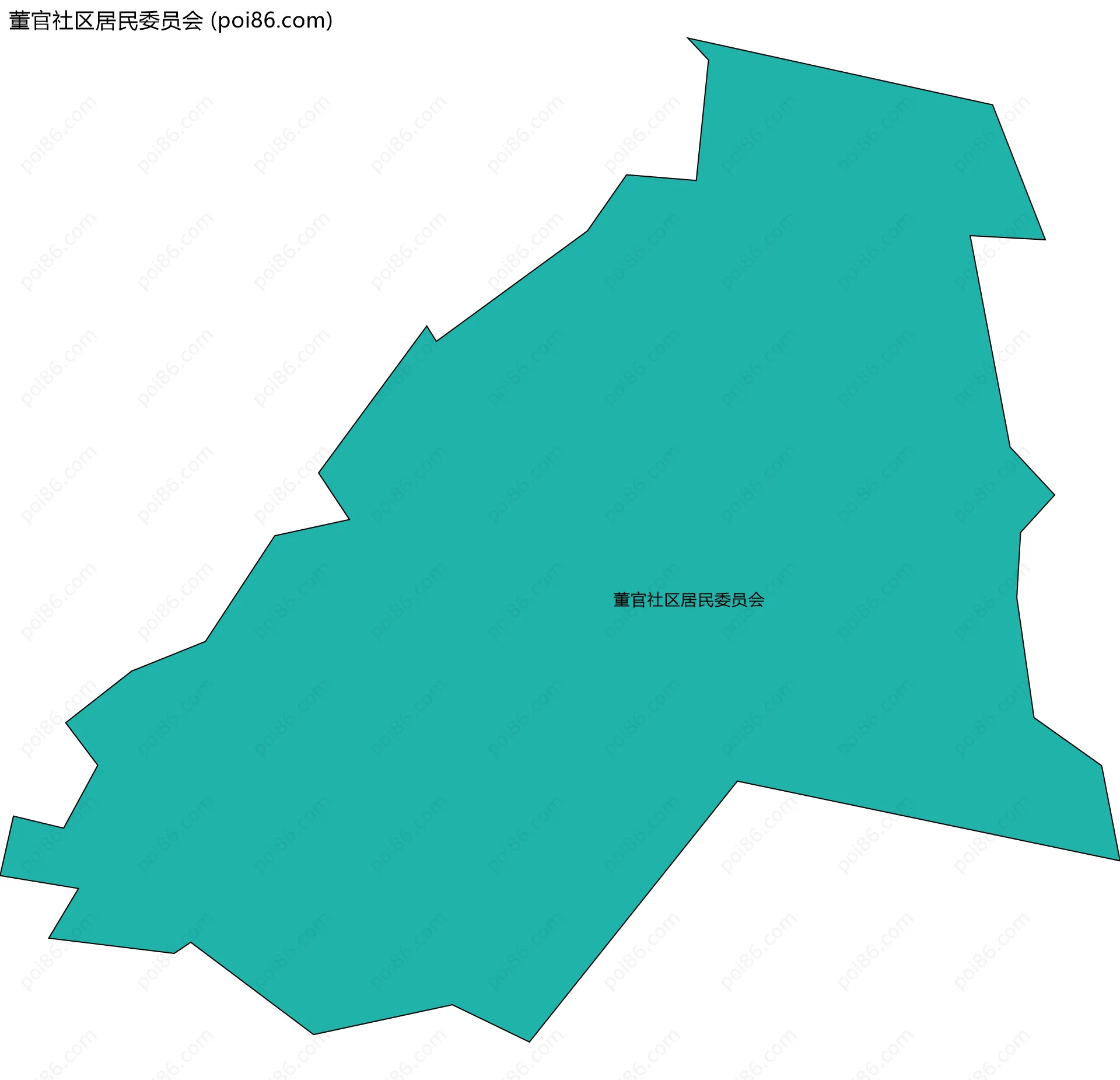 董官社区居民委员会边界地图