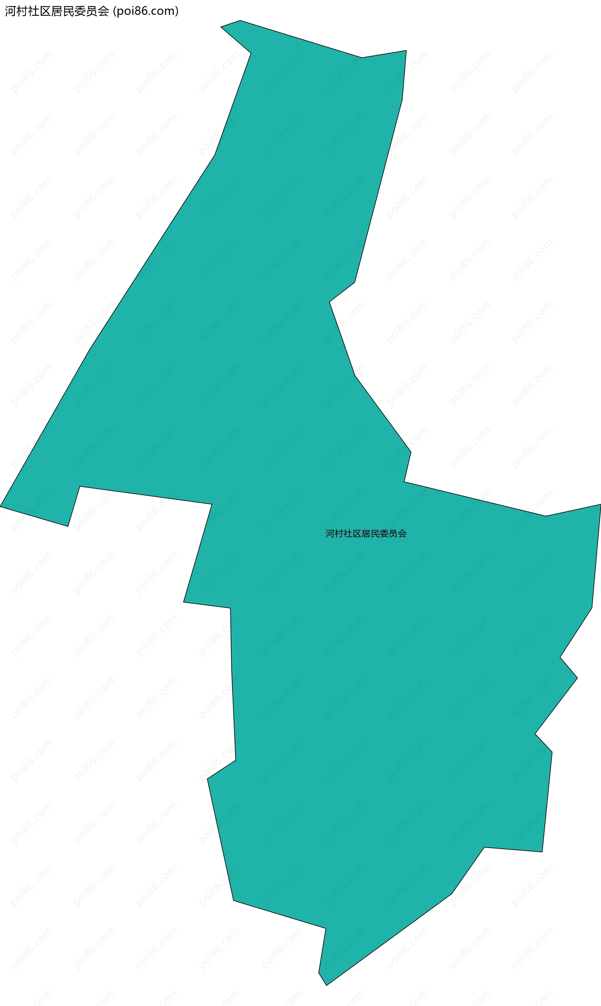 河村社区居民委员会边界地图