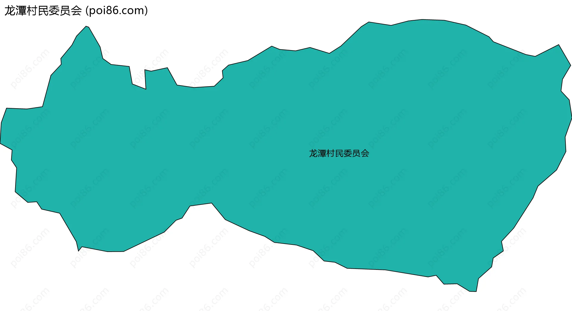 龙潭村民委员会边界地图