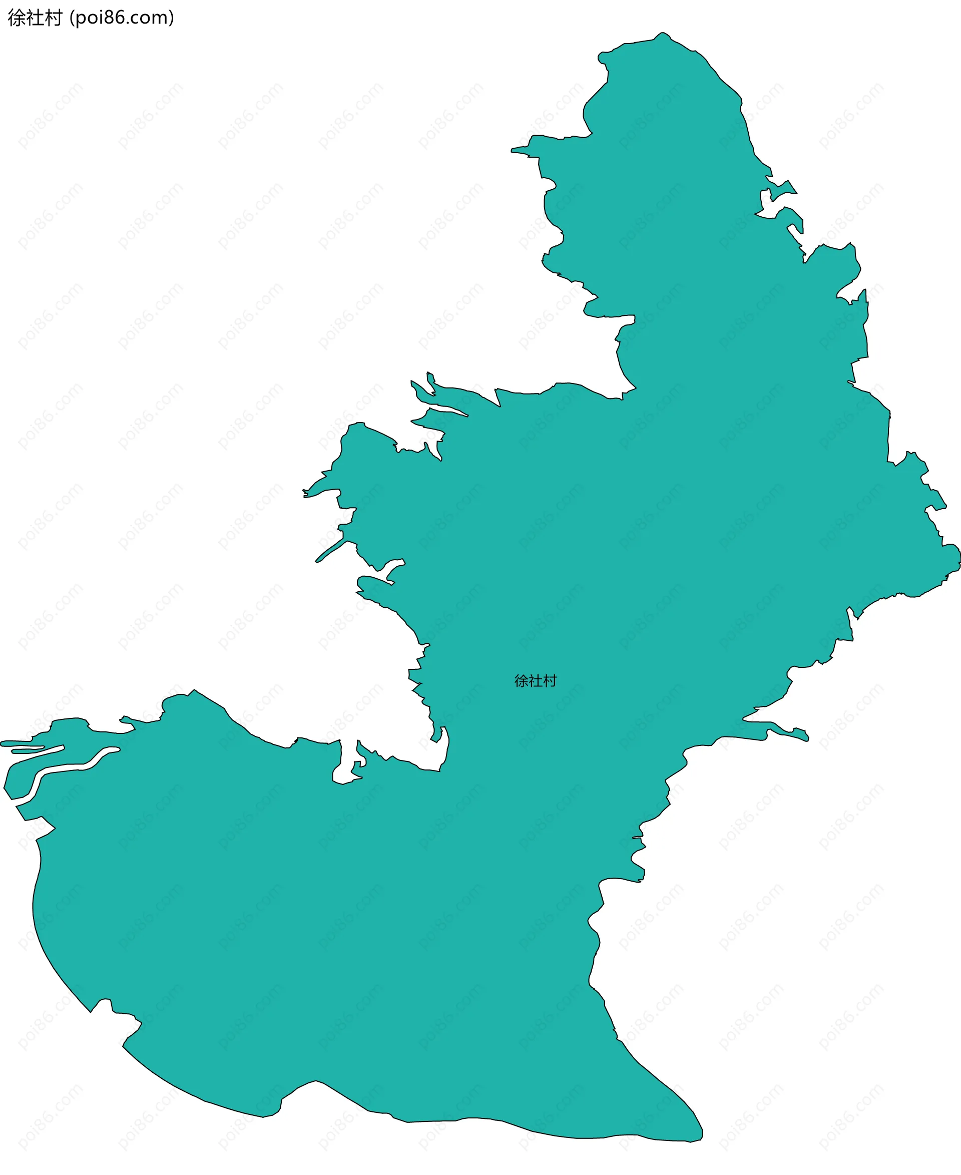 徐社村边界地图
