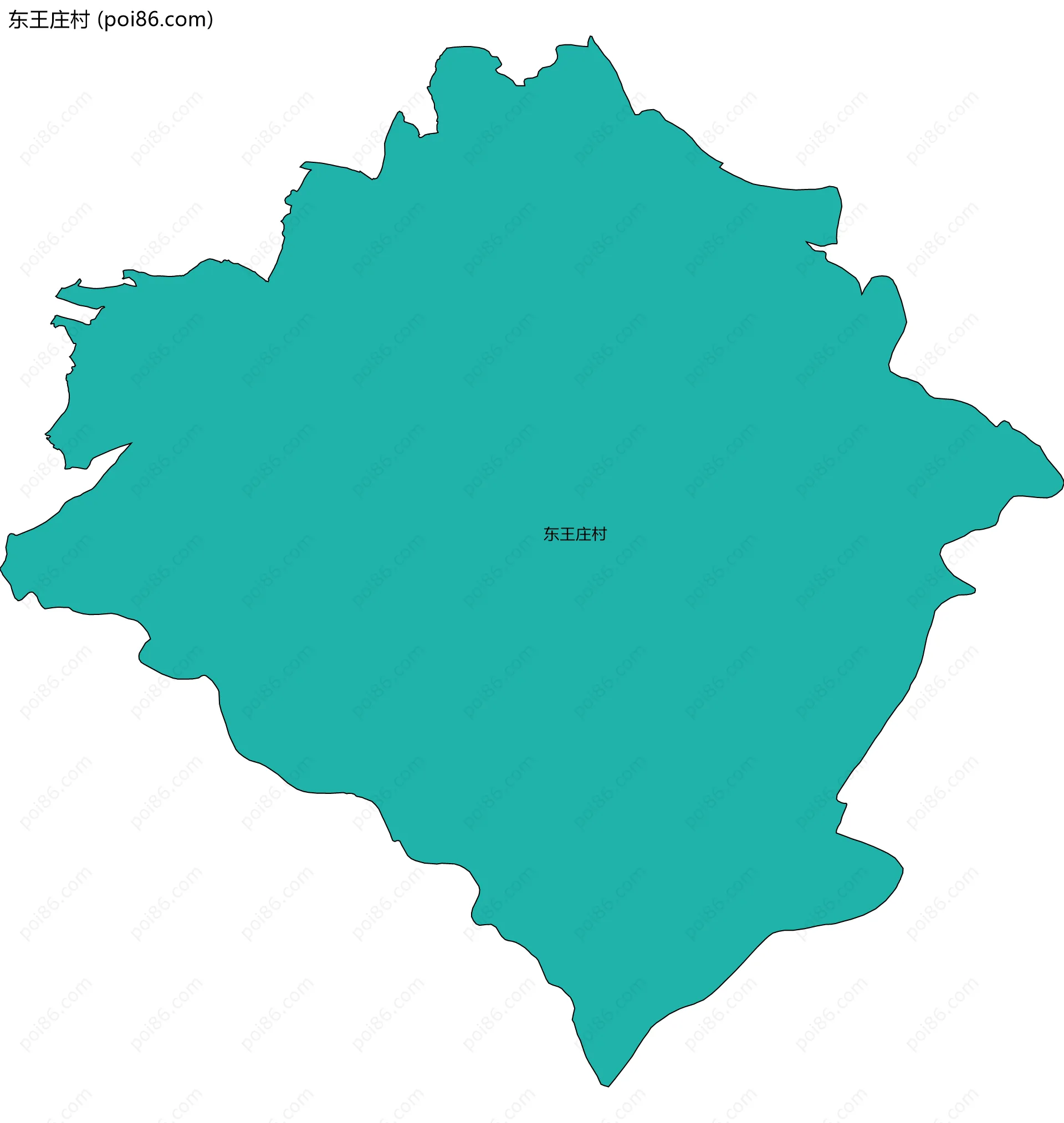 东王庄村边界地图