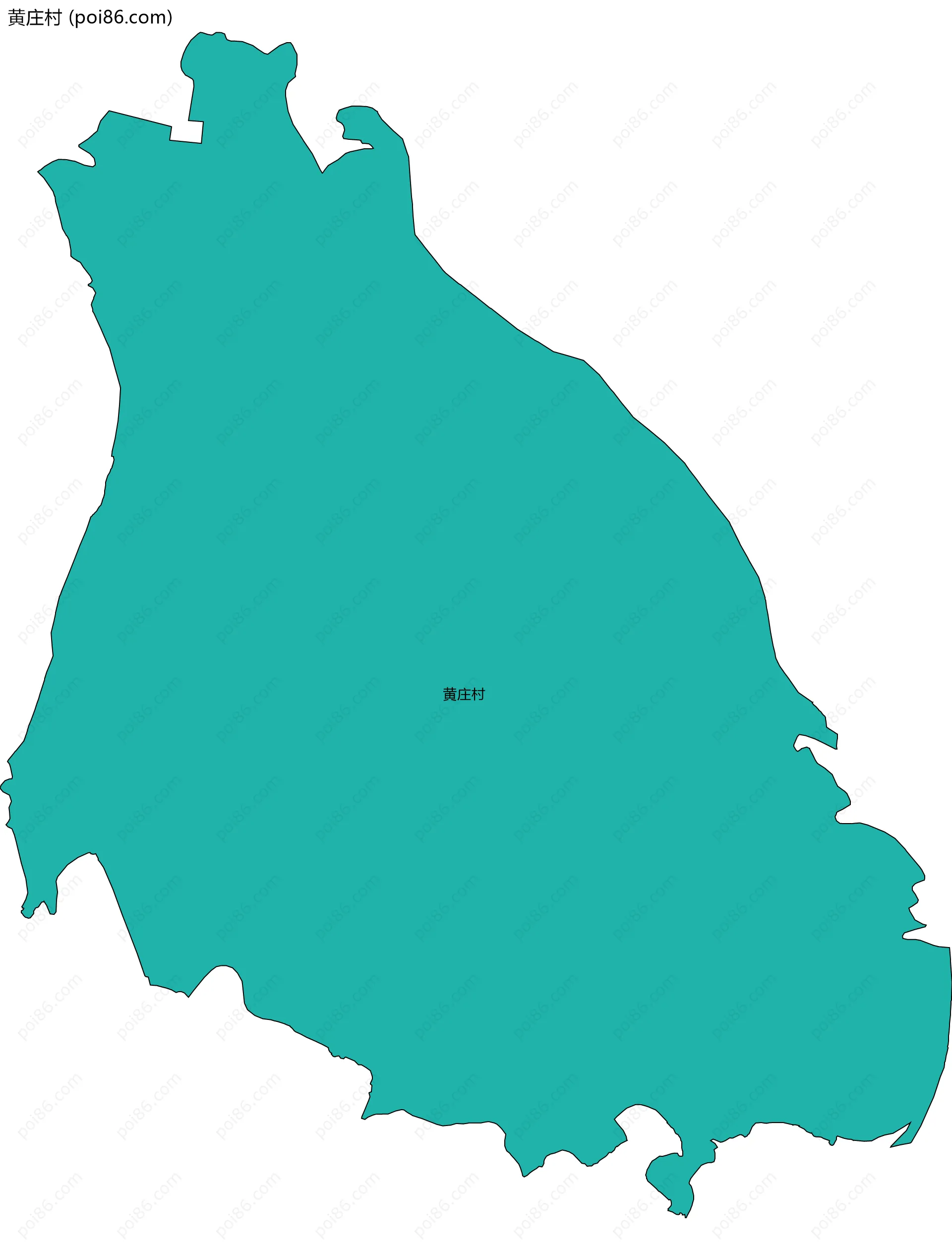 黄庄村边界地图