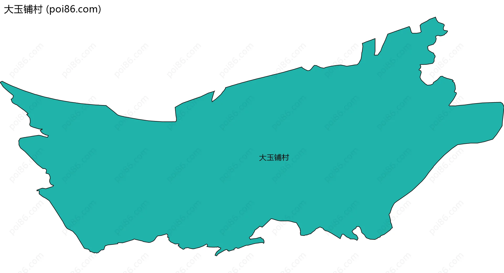 大玉铺村边界地图