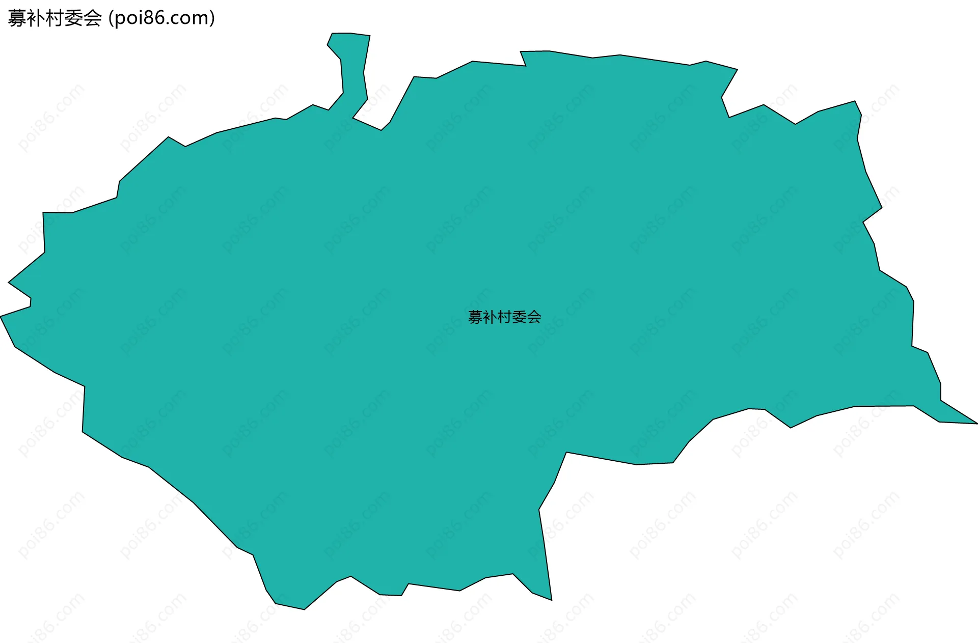 募补村委会边界地图