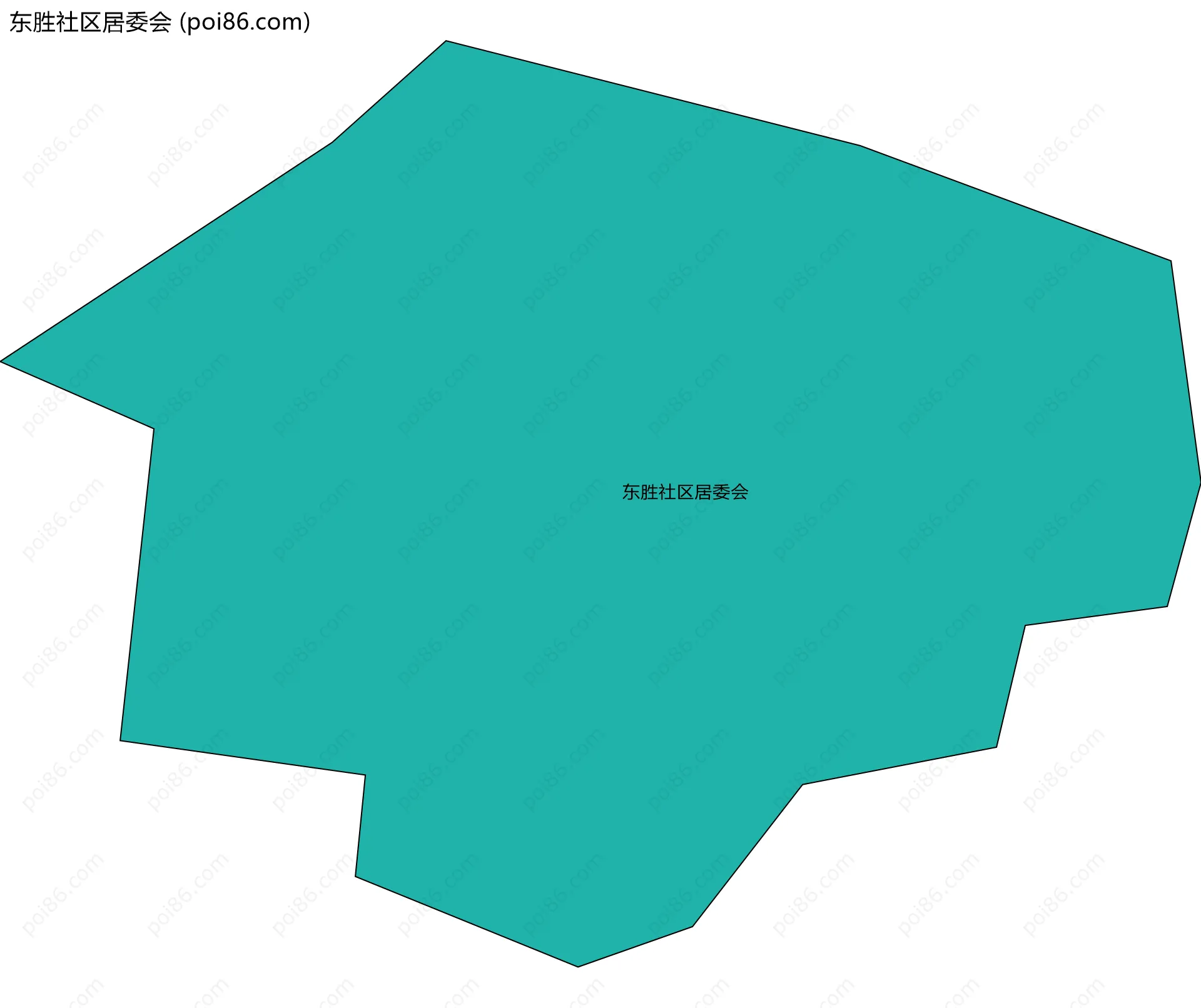 东胜社区居委会边界地图