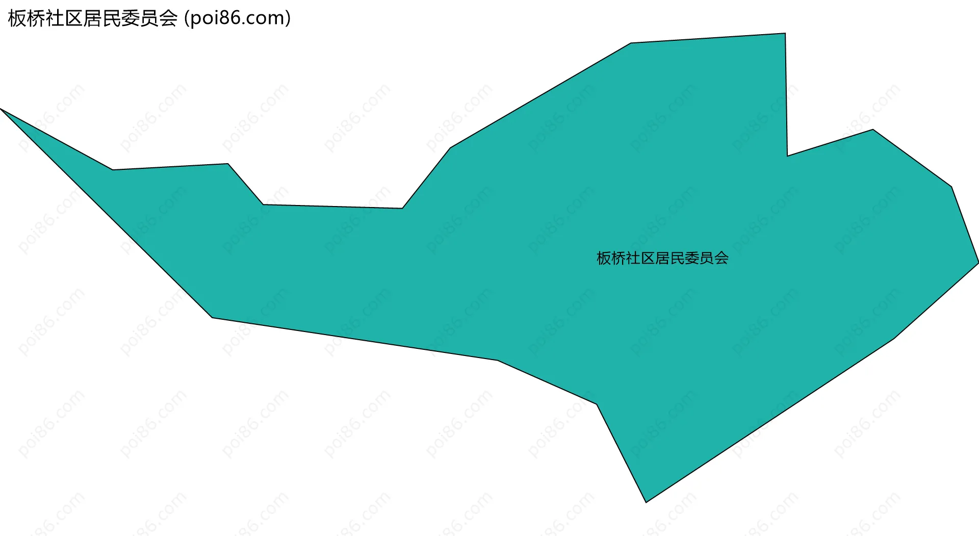 板桥社区居民委员会边界地图
