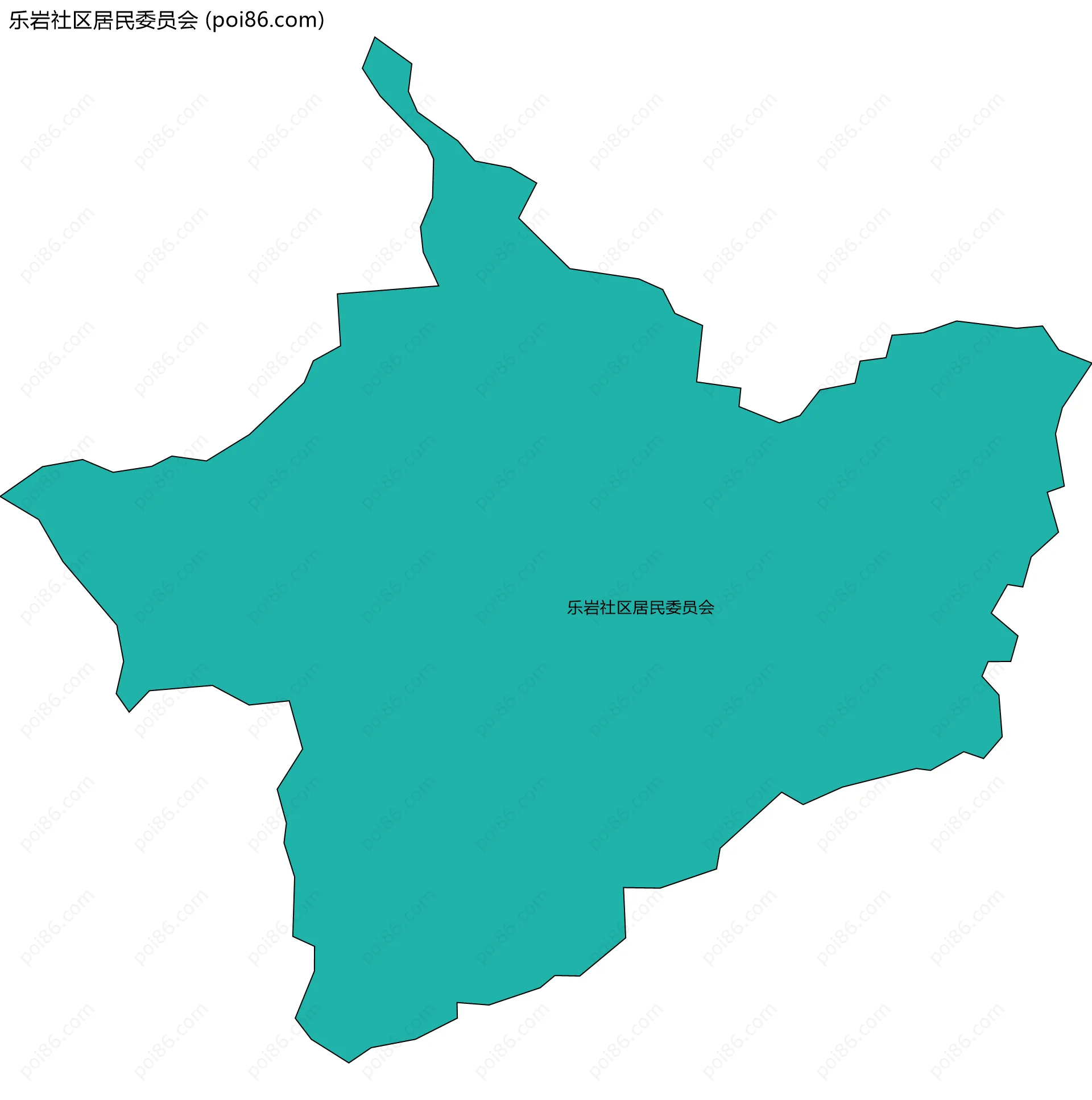 乐岩社区居民委员会边界地图