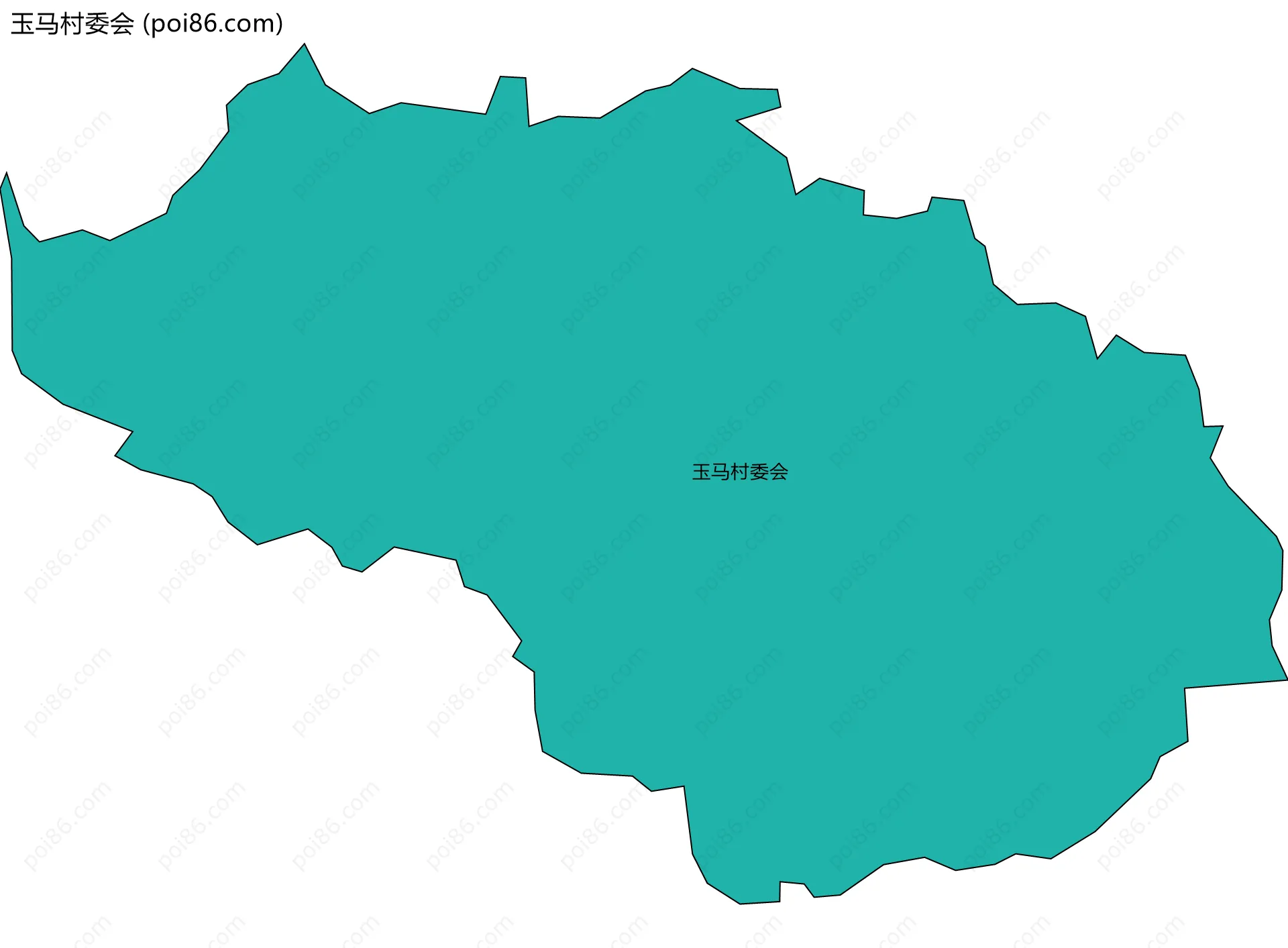 玉马村委会边界地图