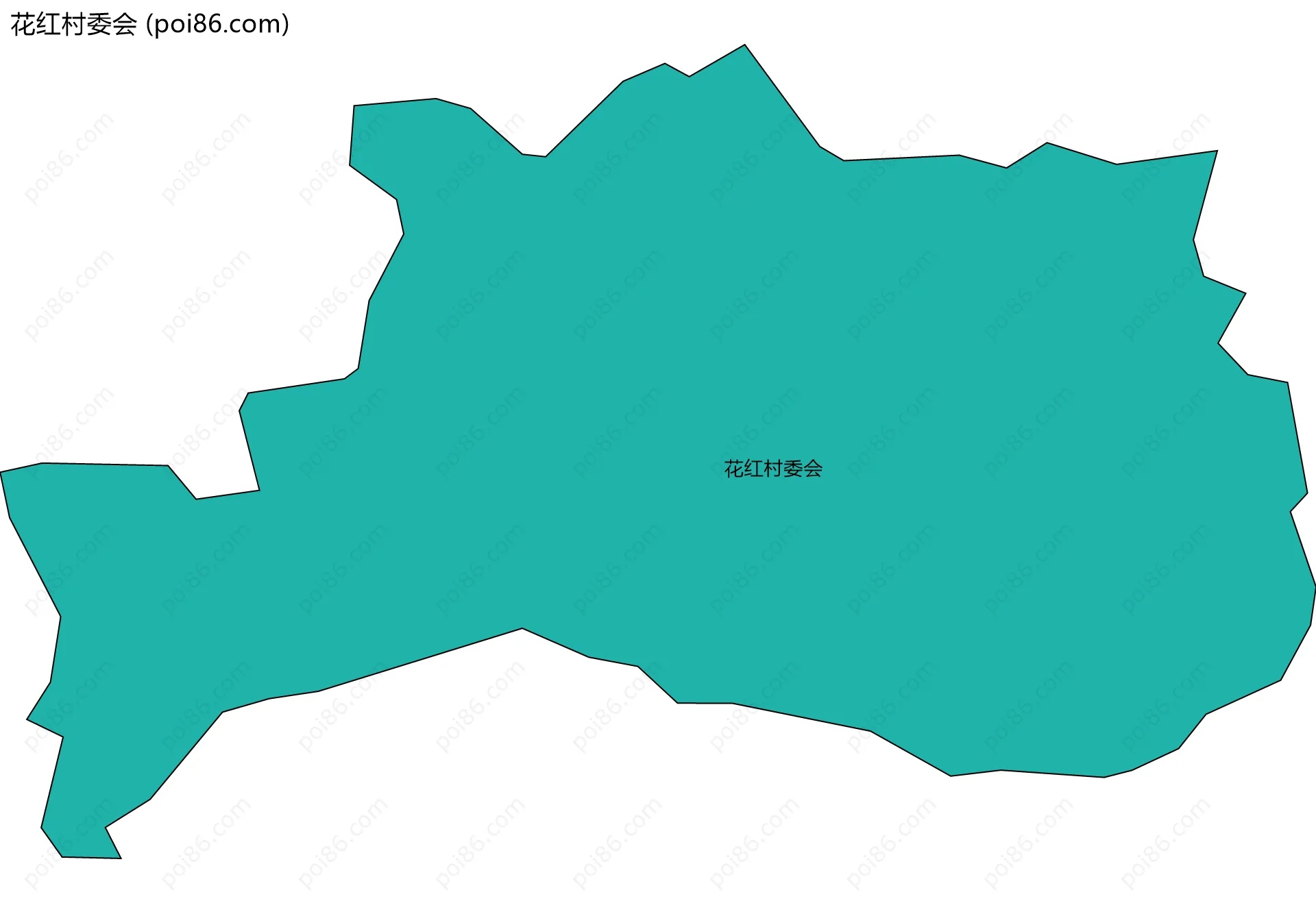 花红村委会边界地图