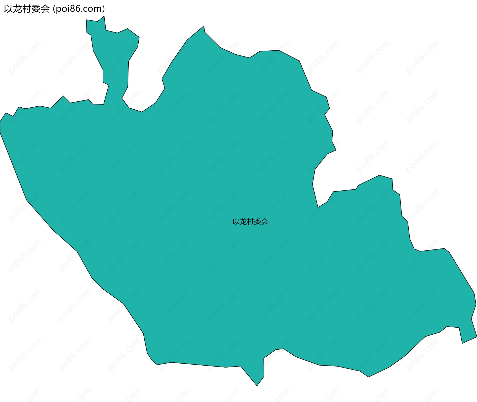 以龙村委会边界地图
