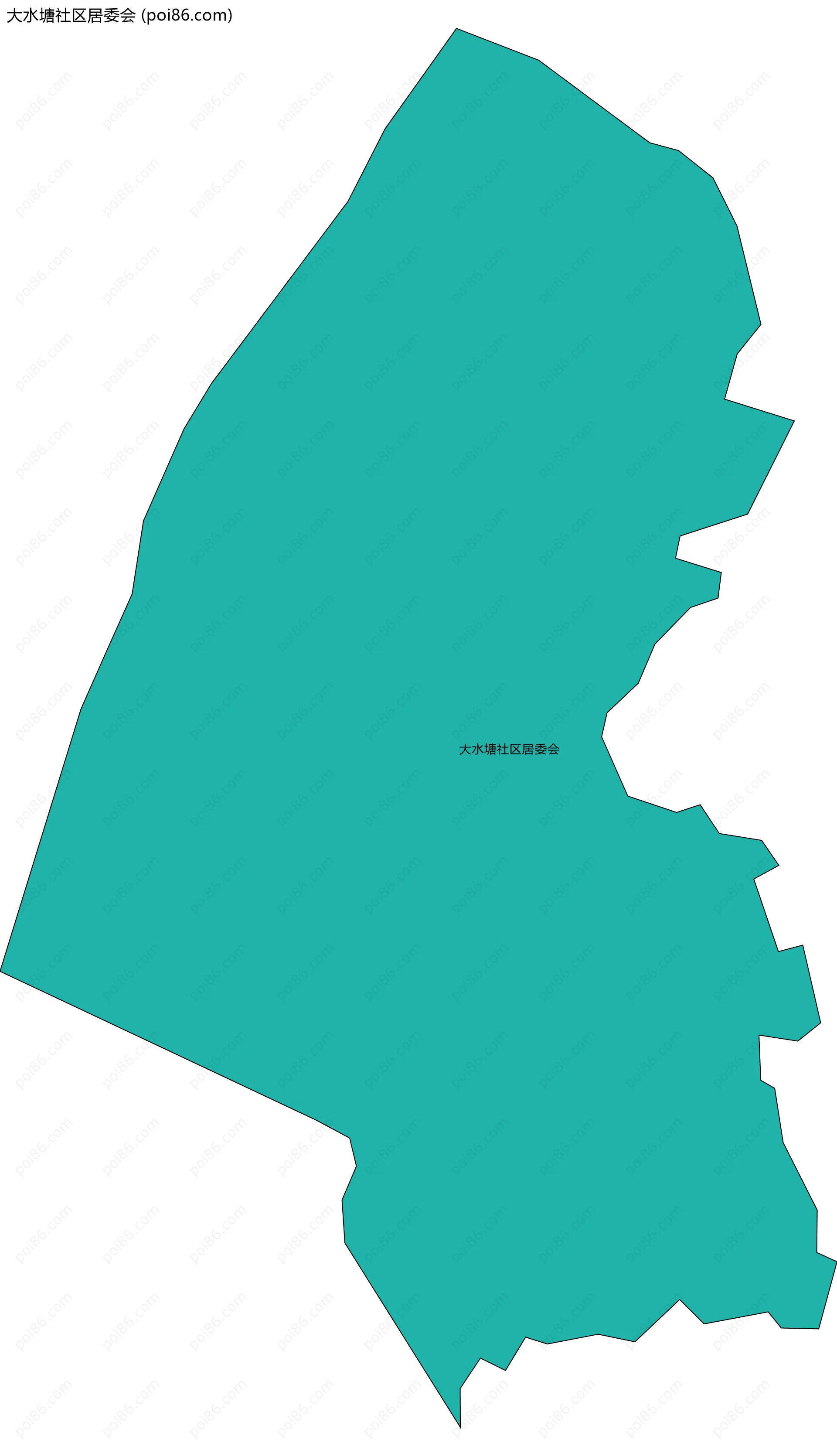 大水塘社区居委会边界地图