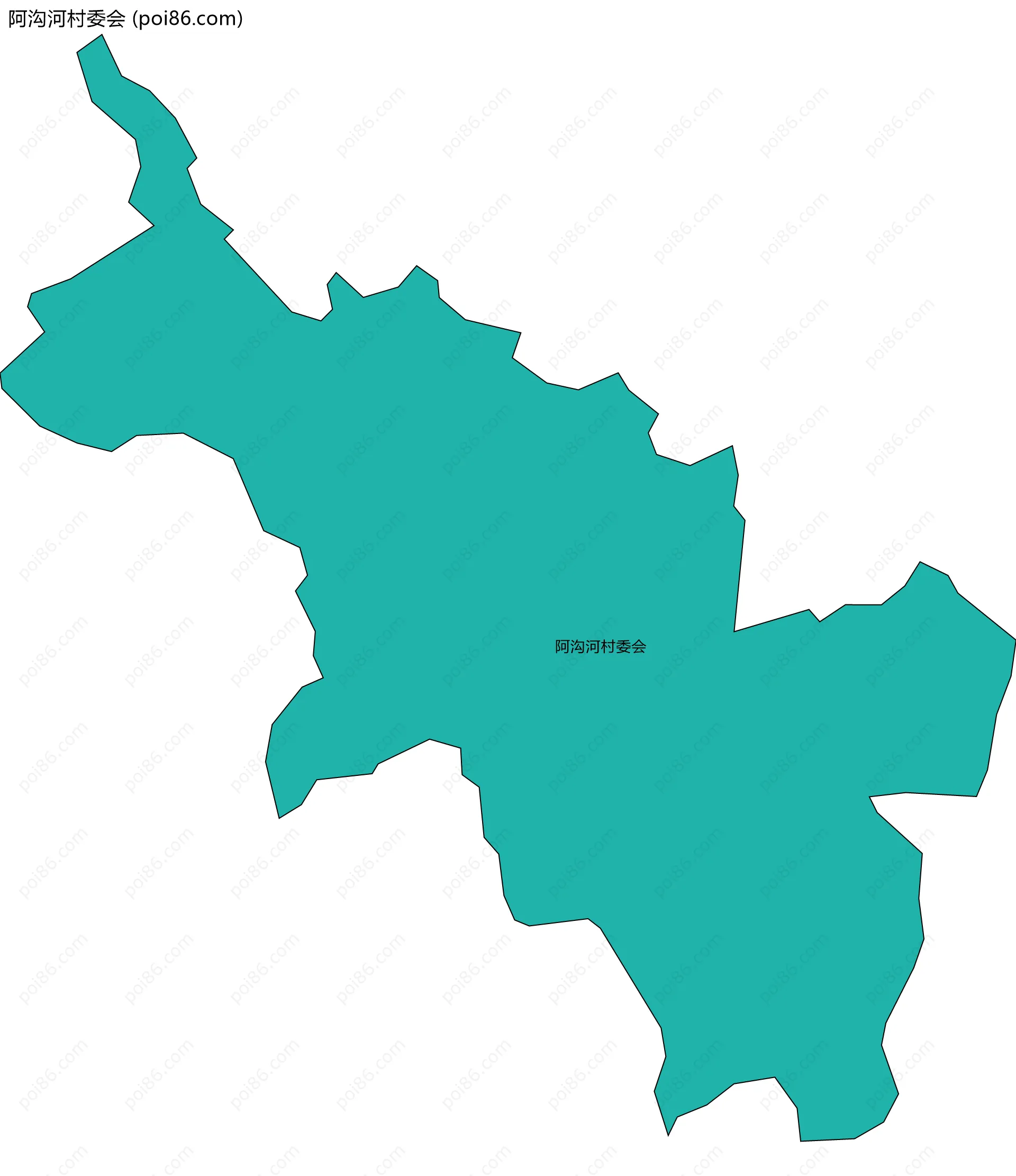 阿沟河村委会边界地图