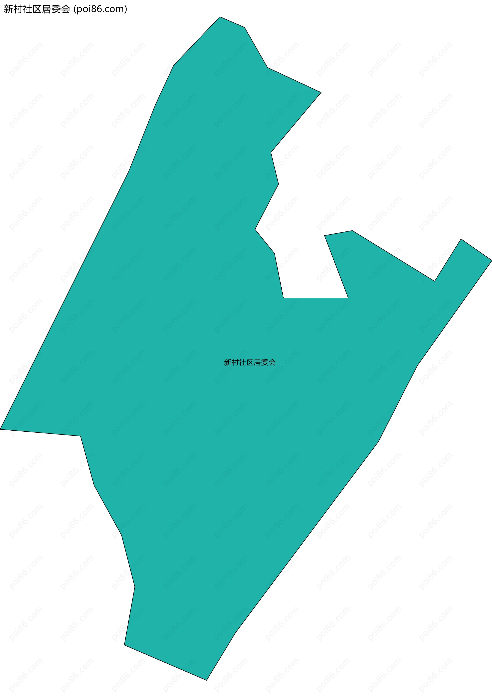 新村社区居委会边界地图