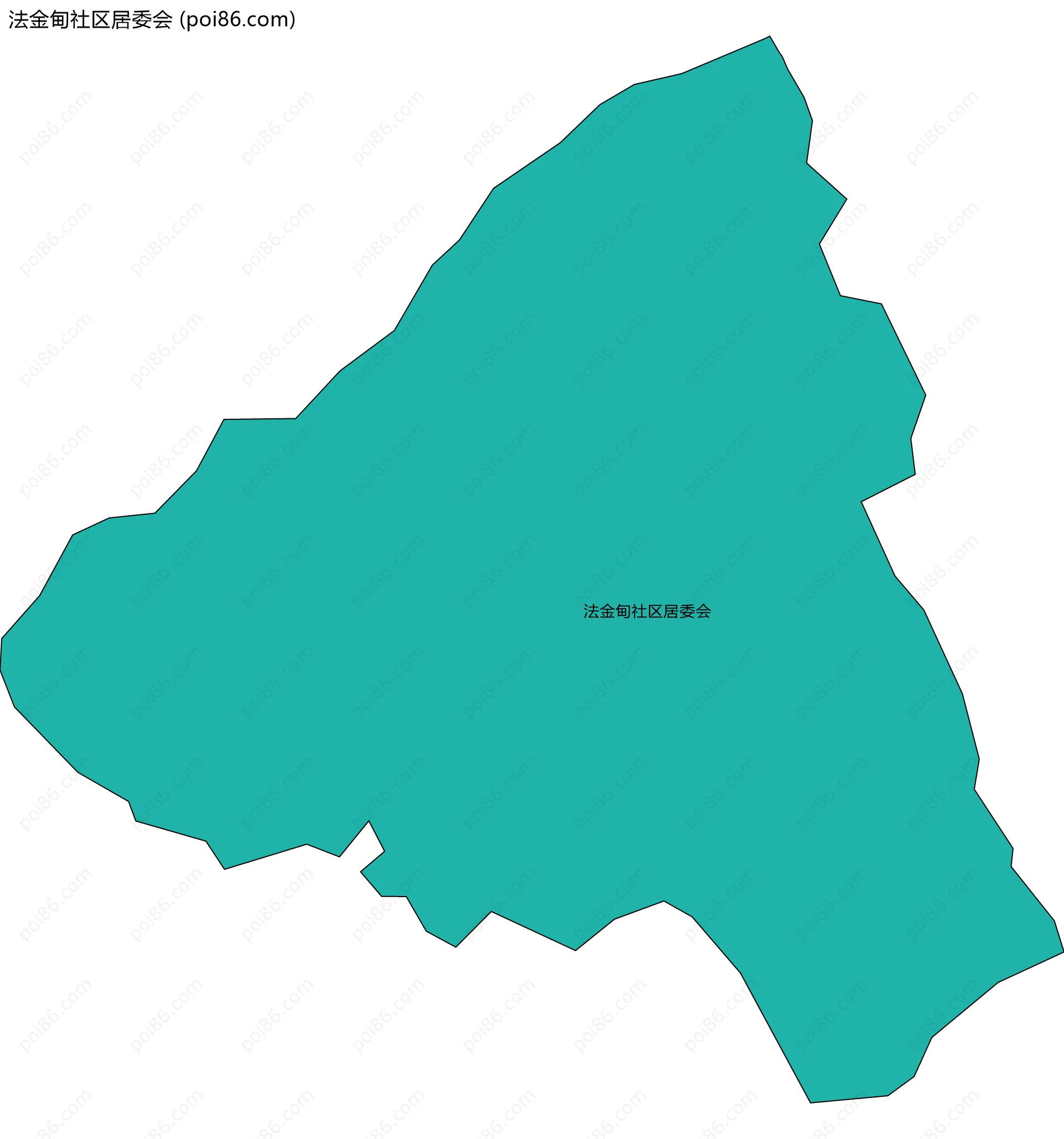 法金甸社区居委会边界地图