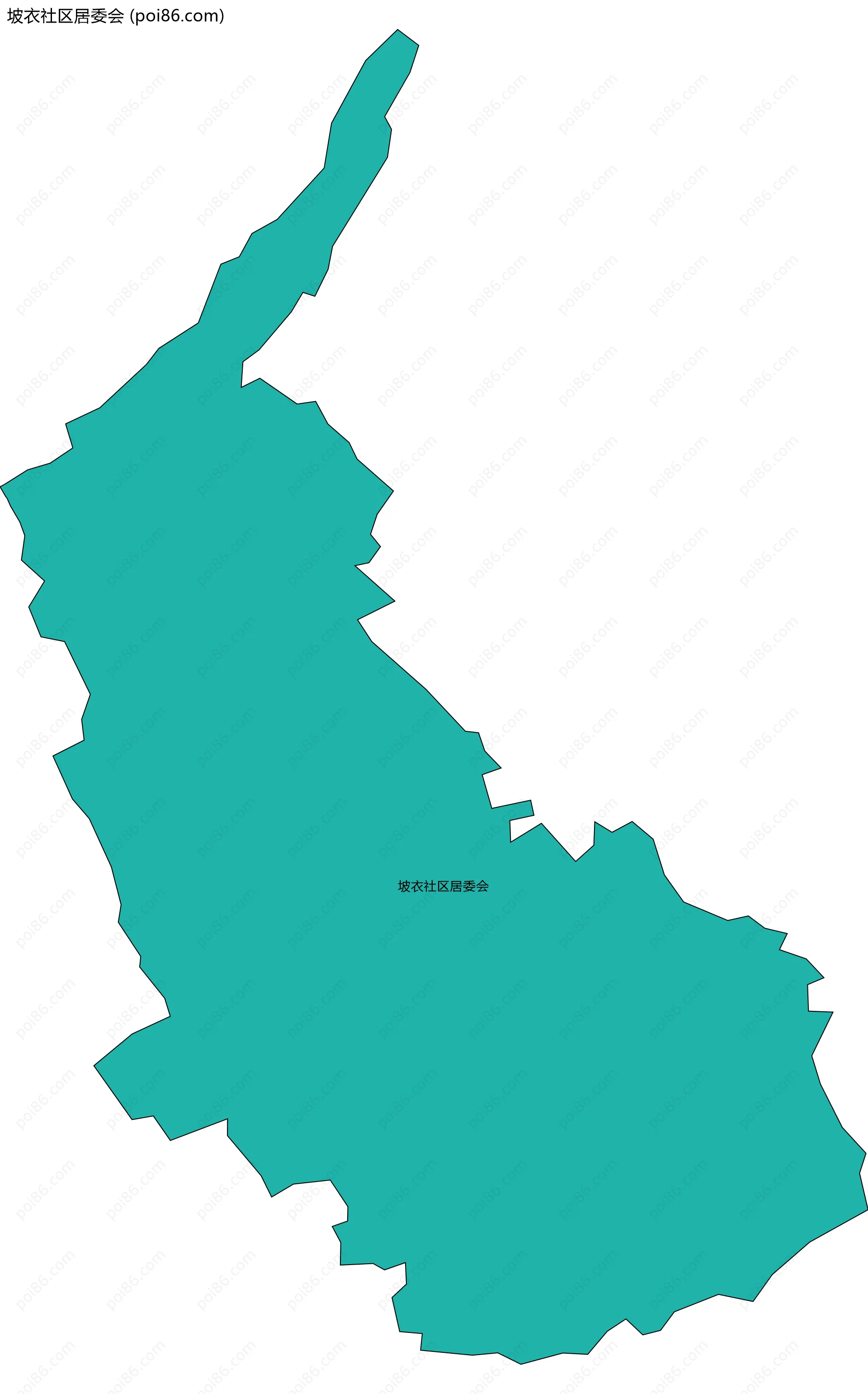 坡衣社区居委会边界地图