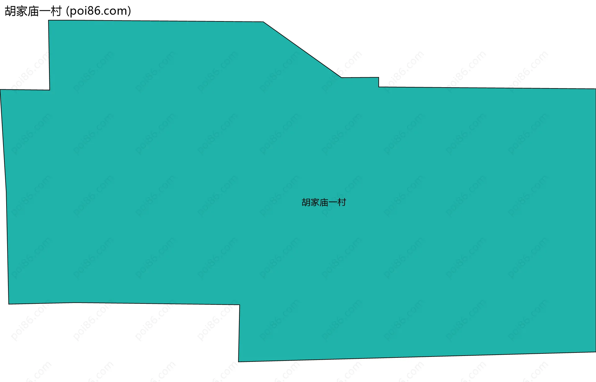 胡家庙一村边界地图