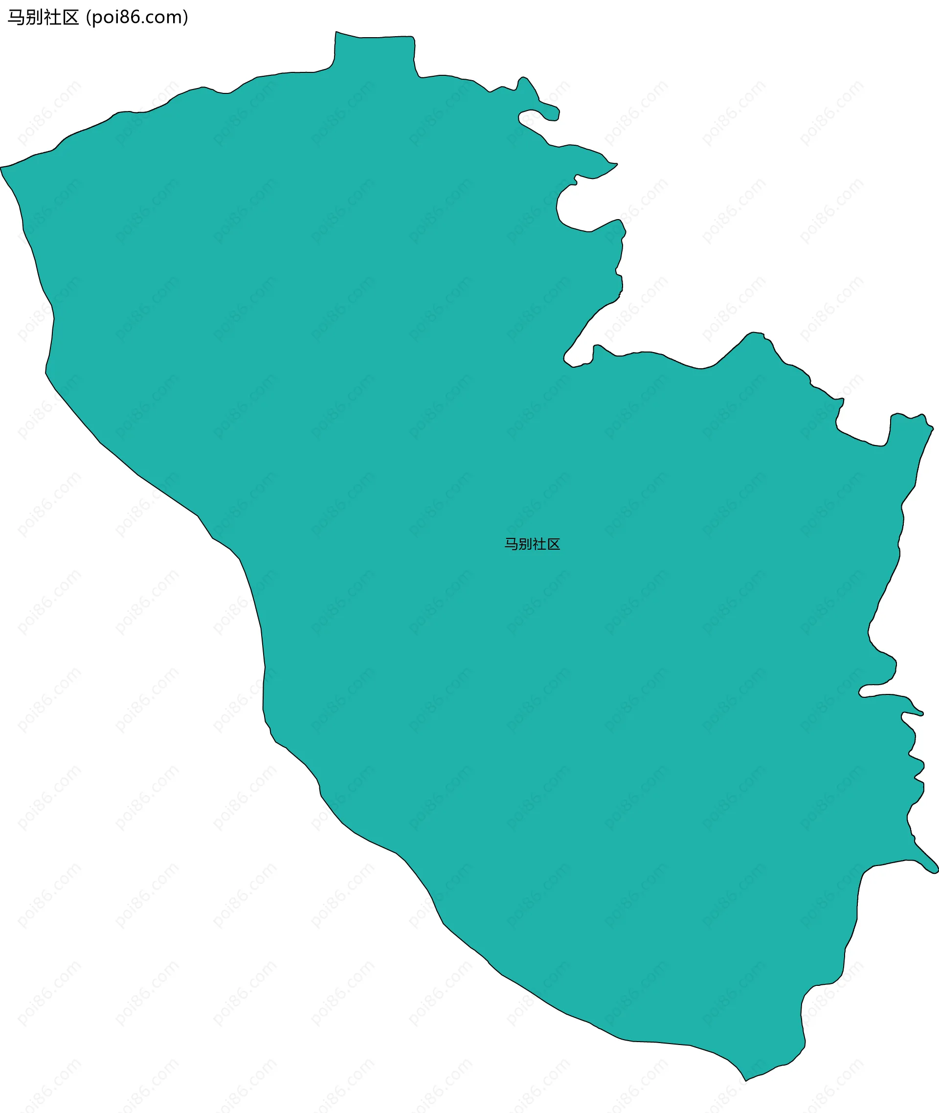 马别社区边界地图