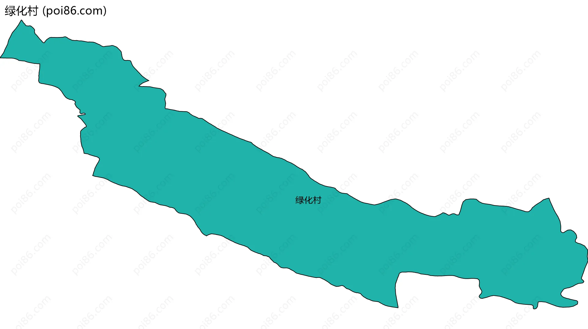 绿化村边界地图