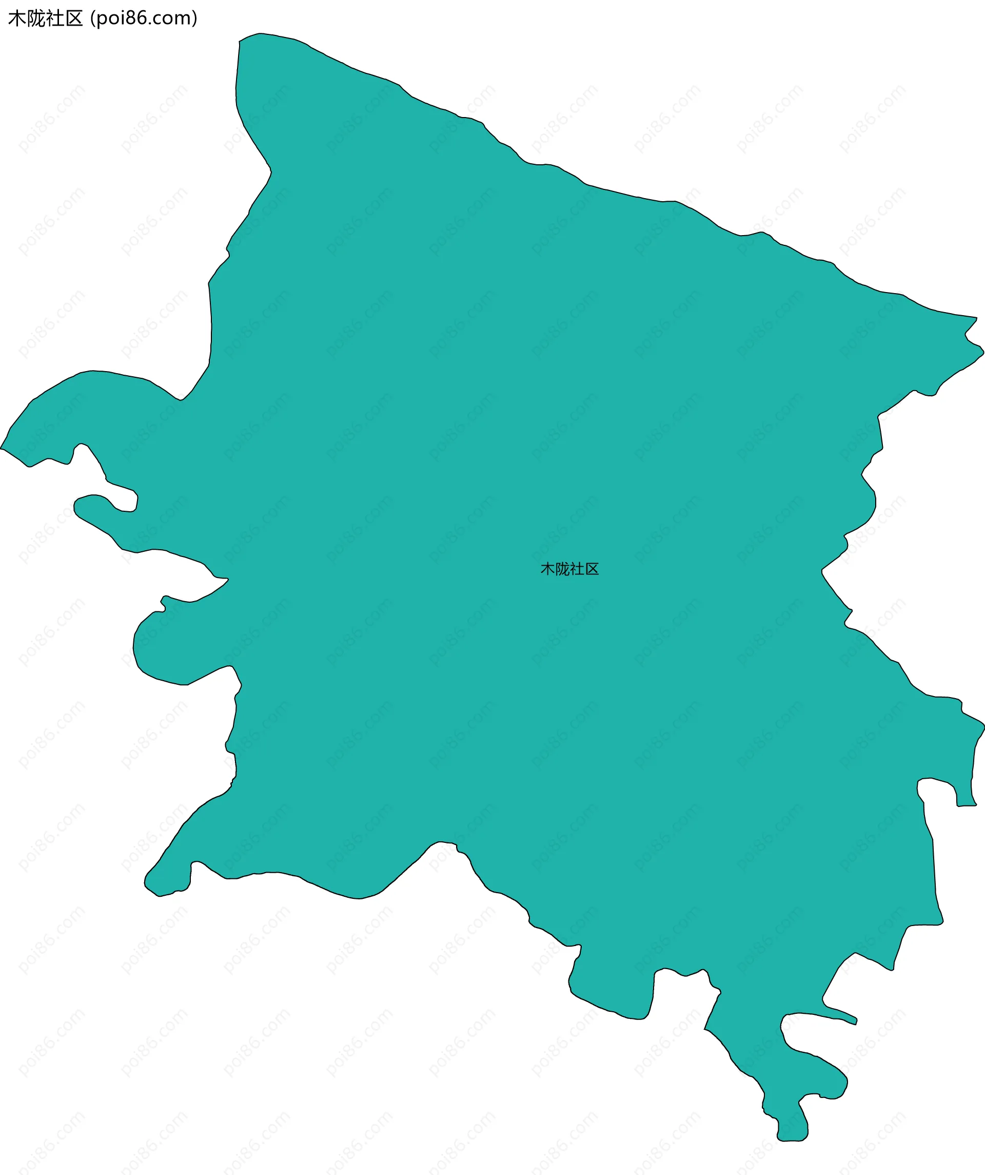 木陇社区边界地图