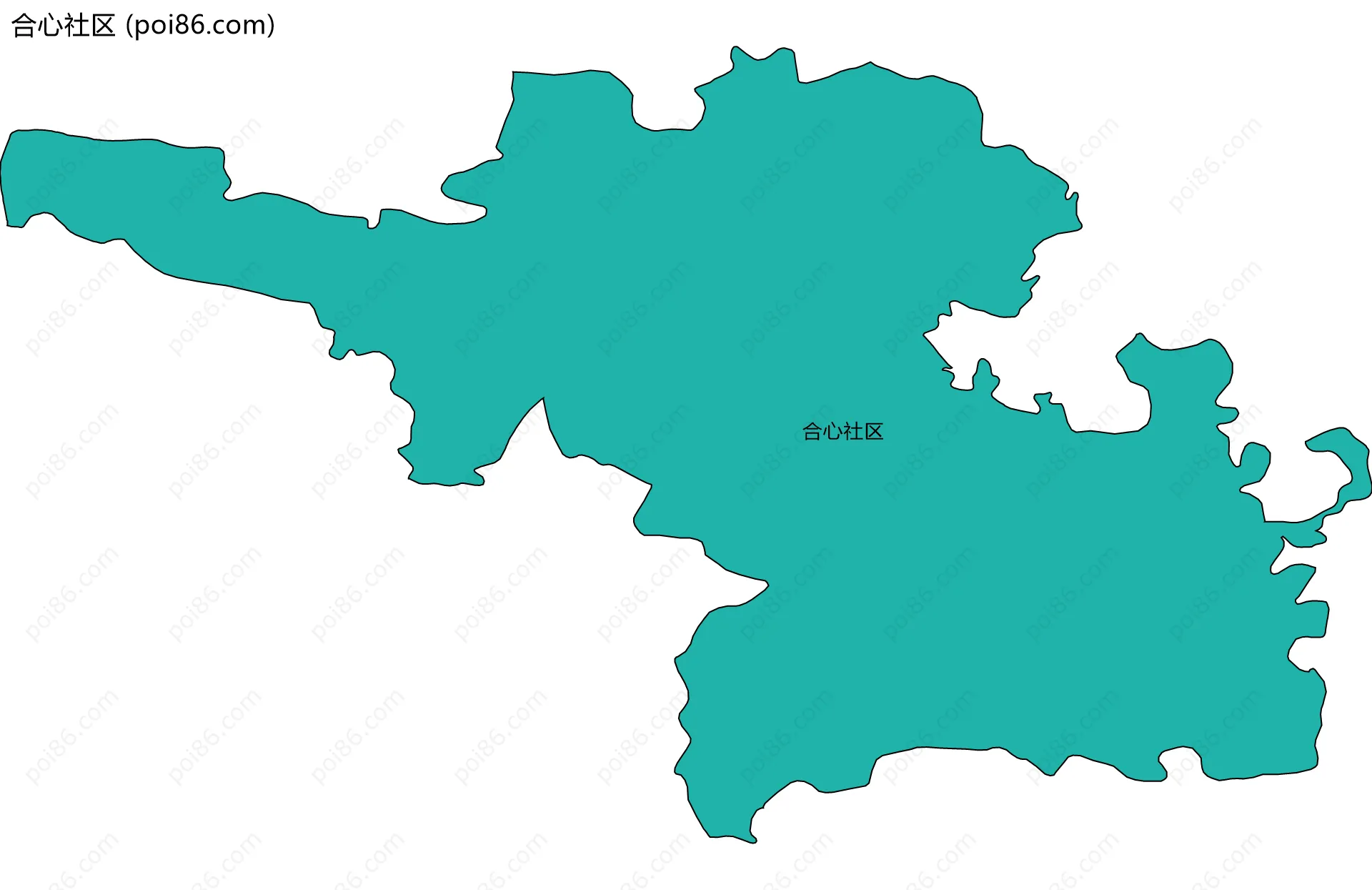 合心社区边界地图
