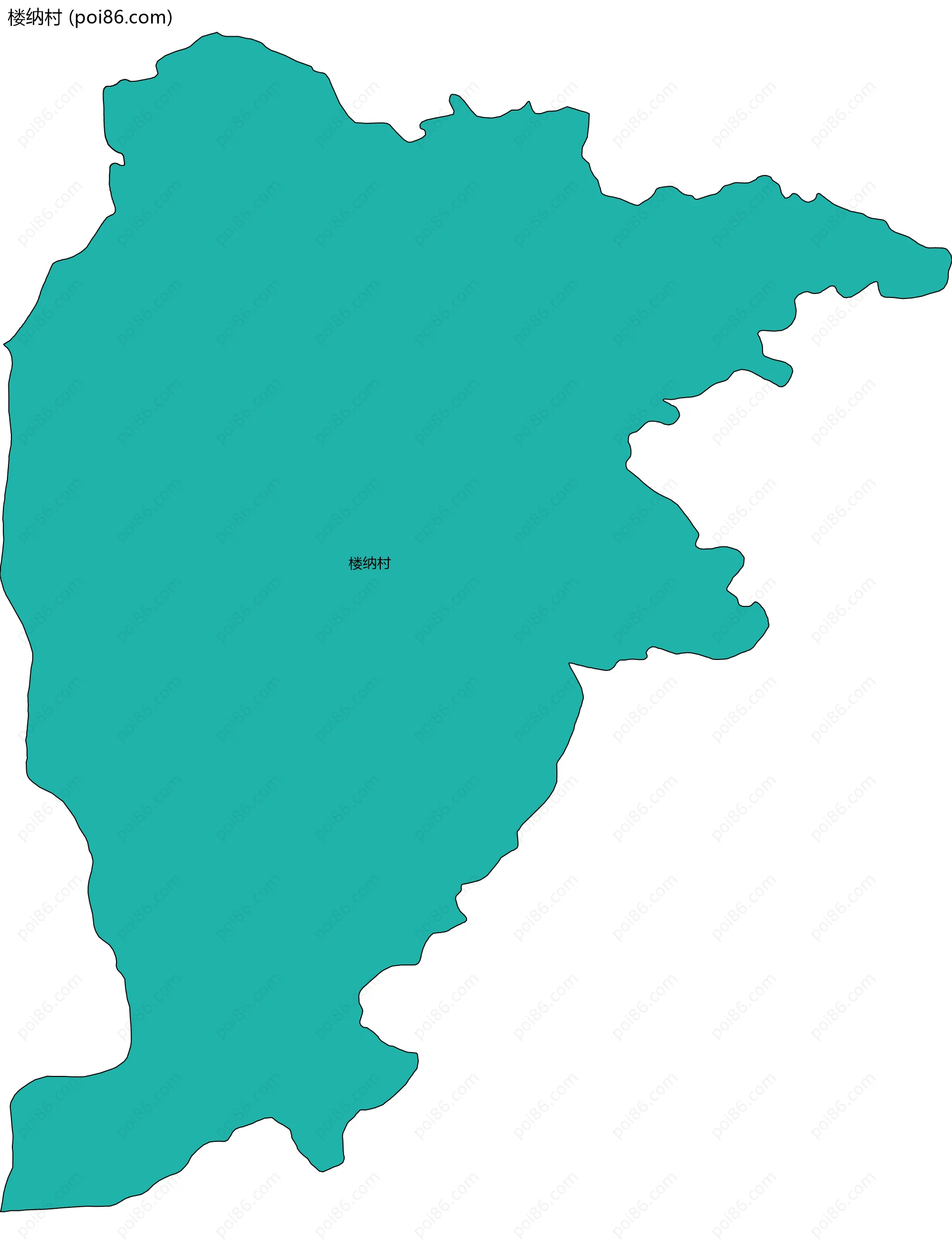 楼纳村边界地图