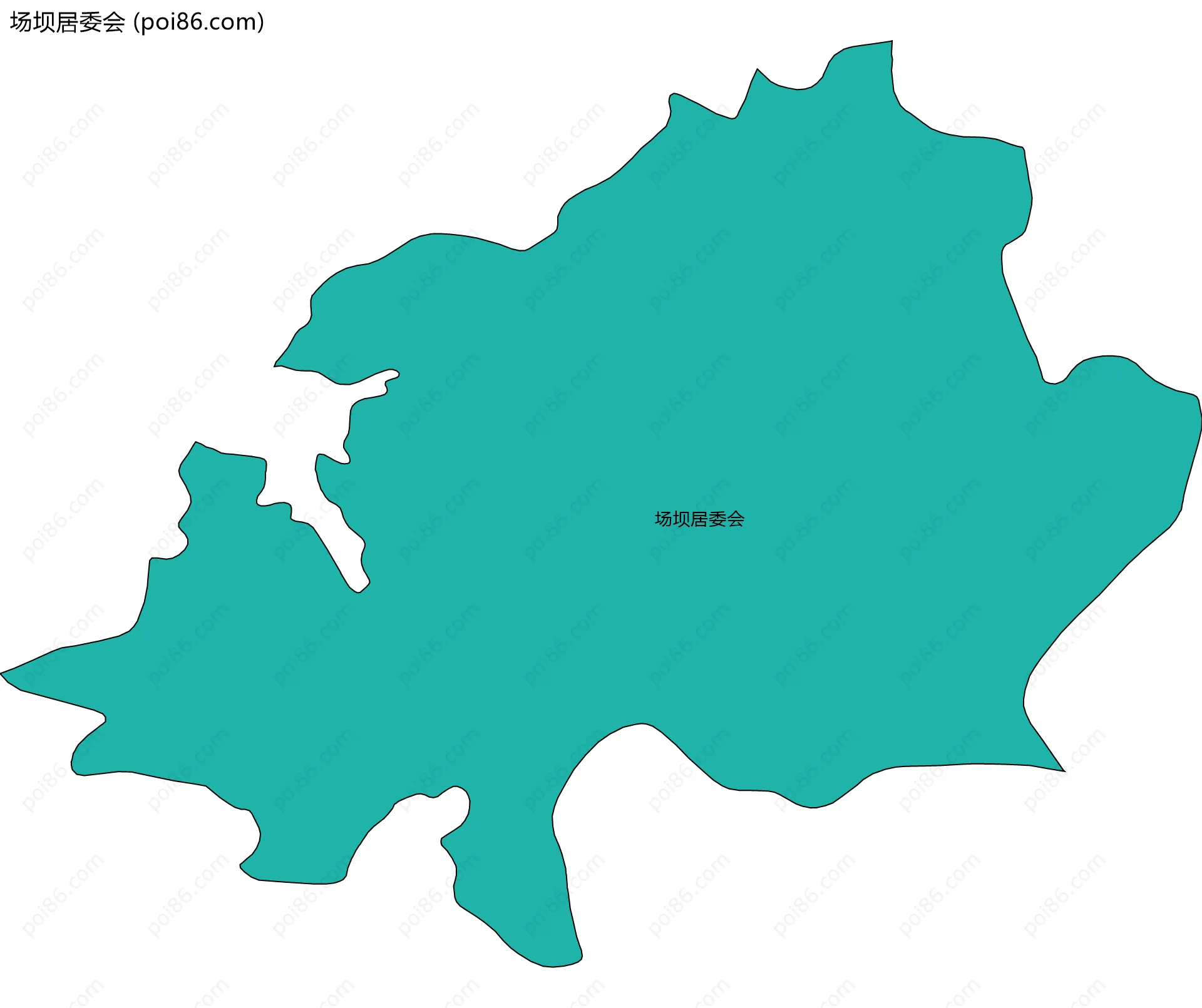 场坝居委会边界地图