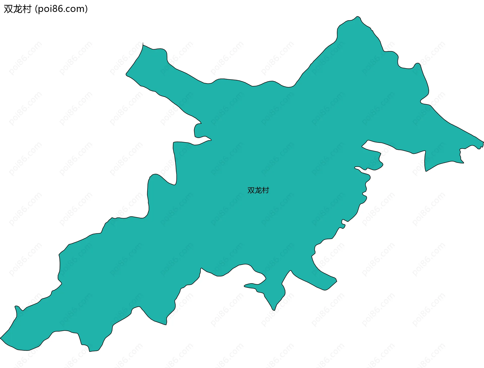 双龙村边界地图
