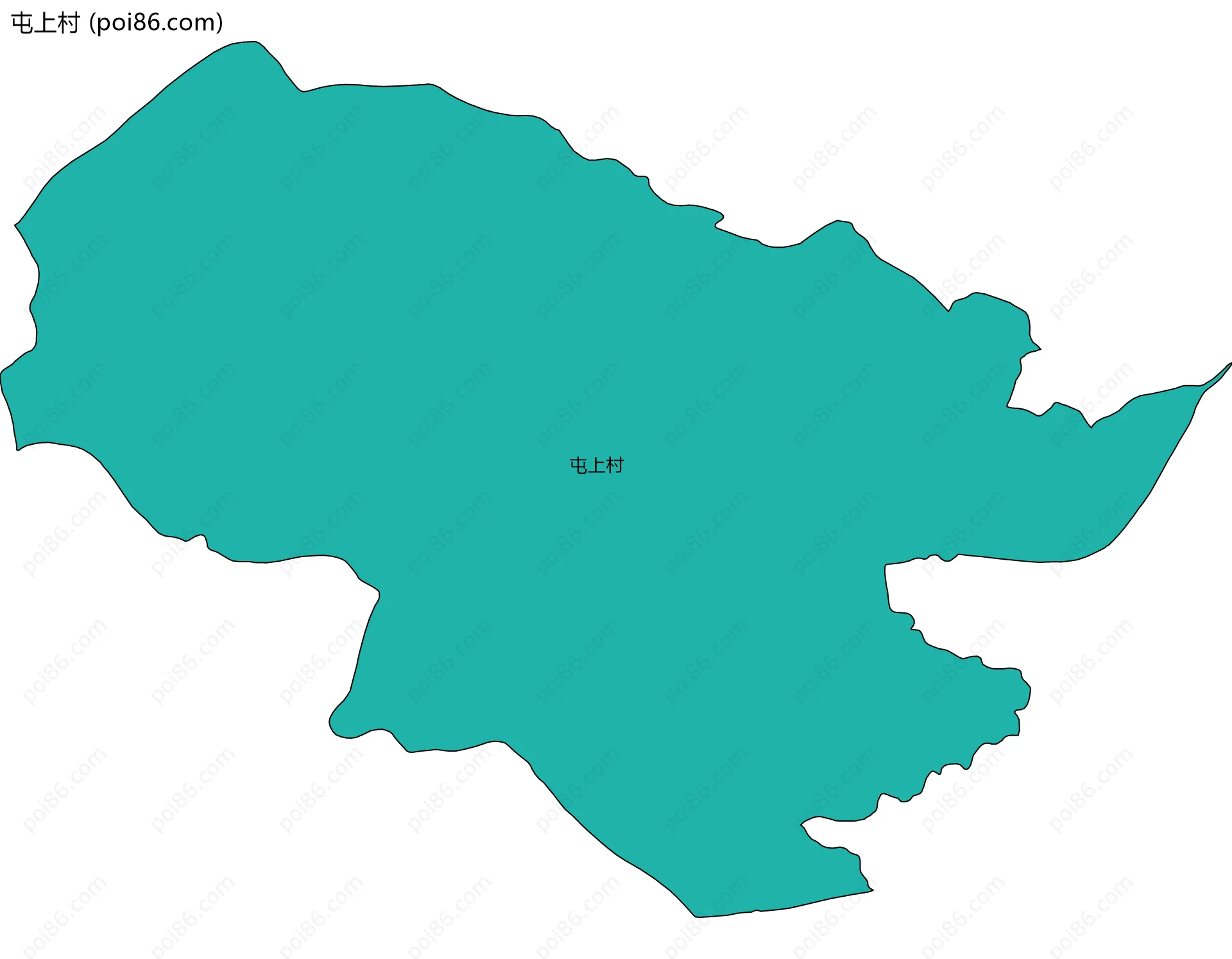 屯上村边界地图