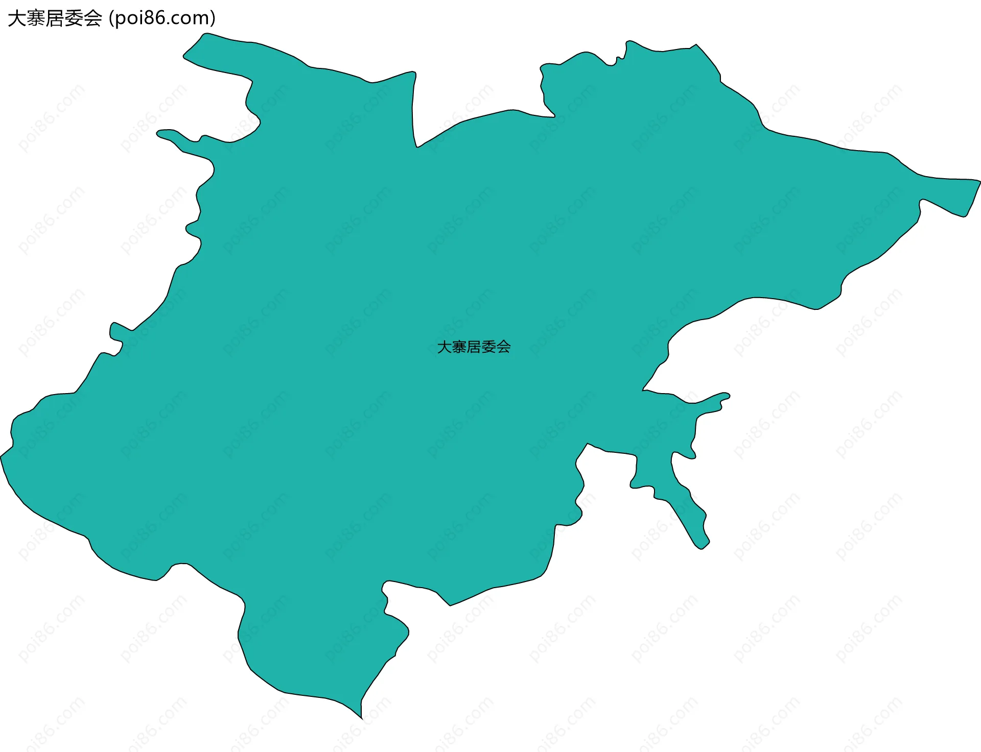 大寨居委会边界地图