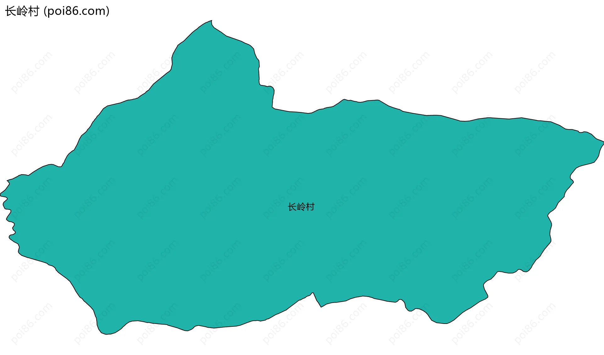 长岭村边界地图