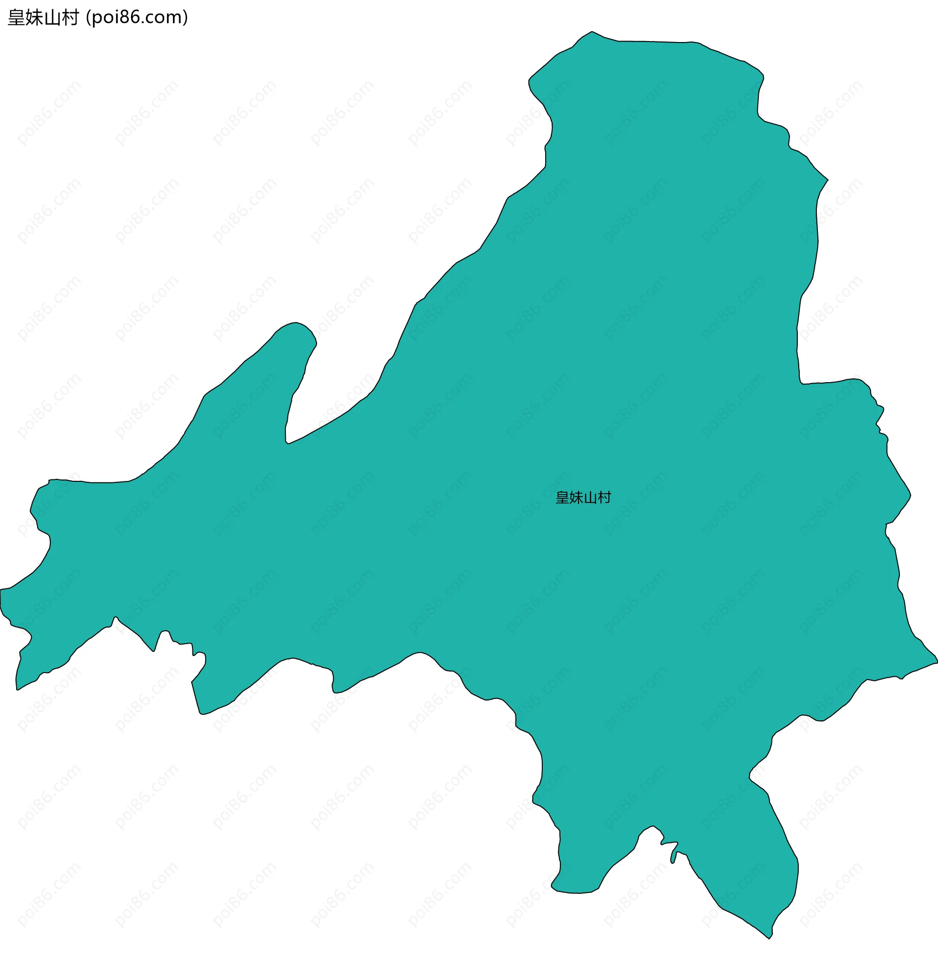 皇妹山村边界地图