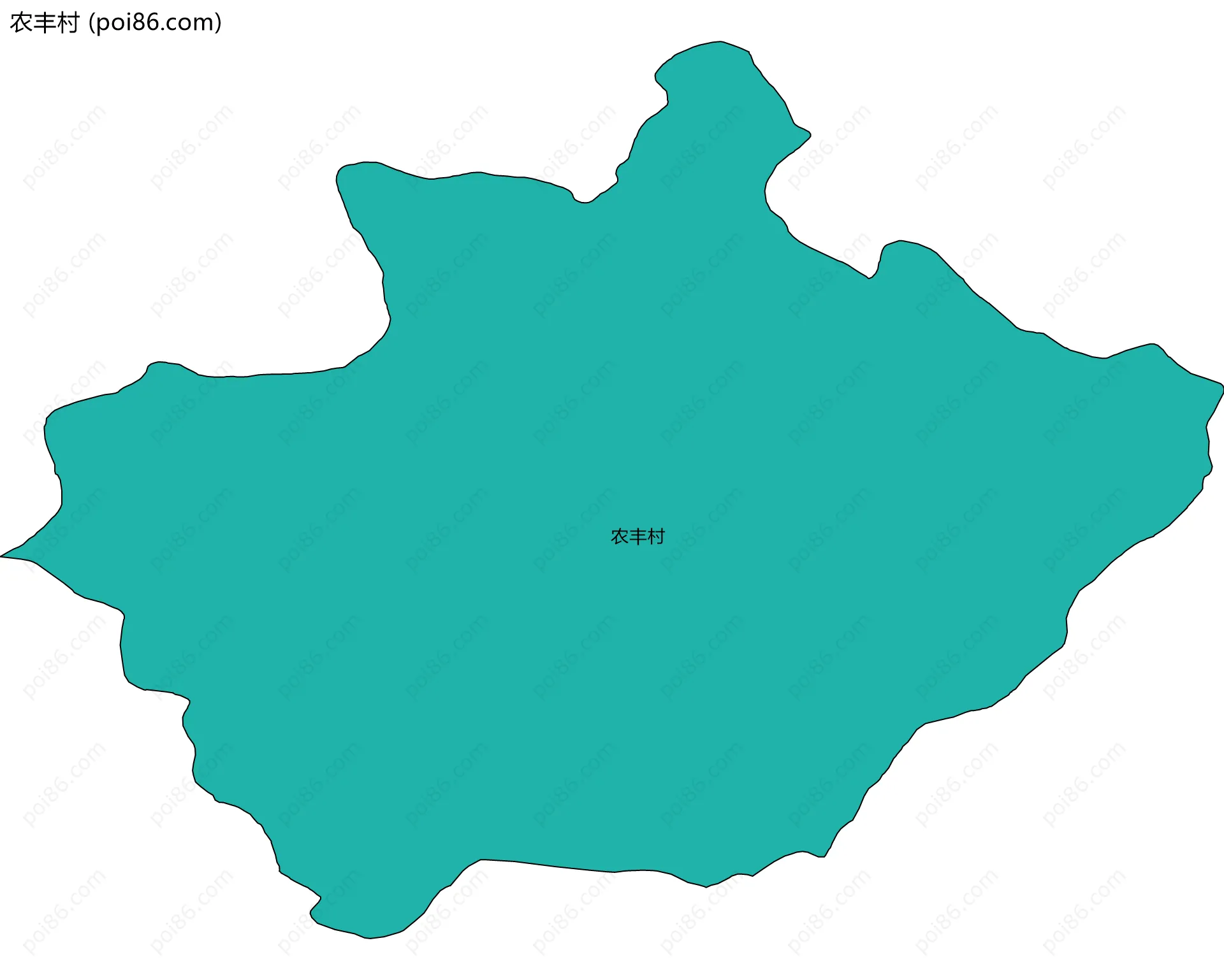 农丰村边界地图