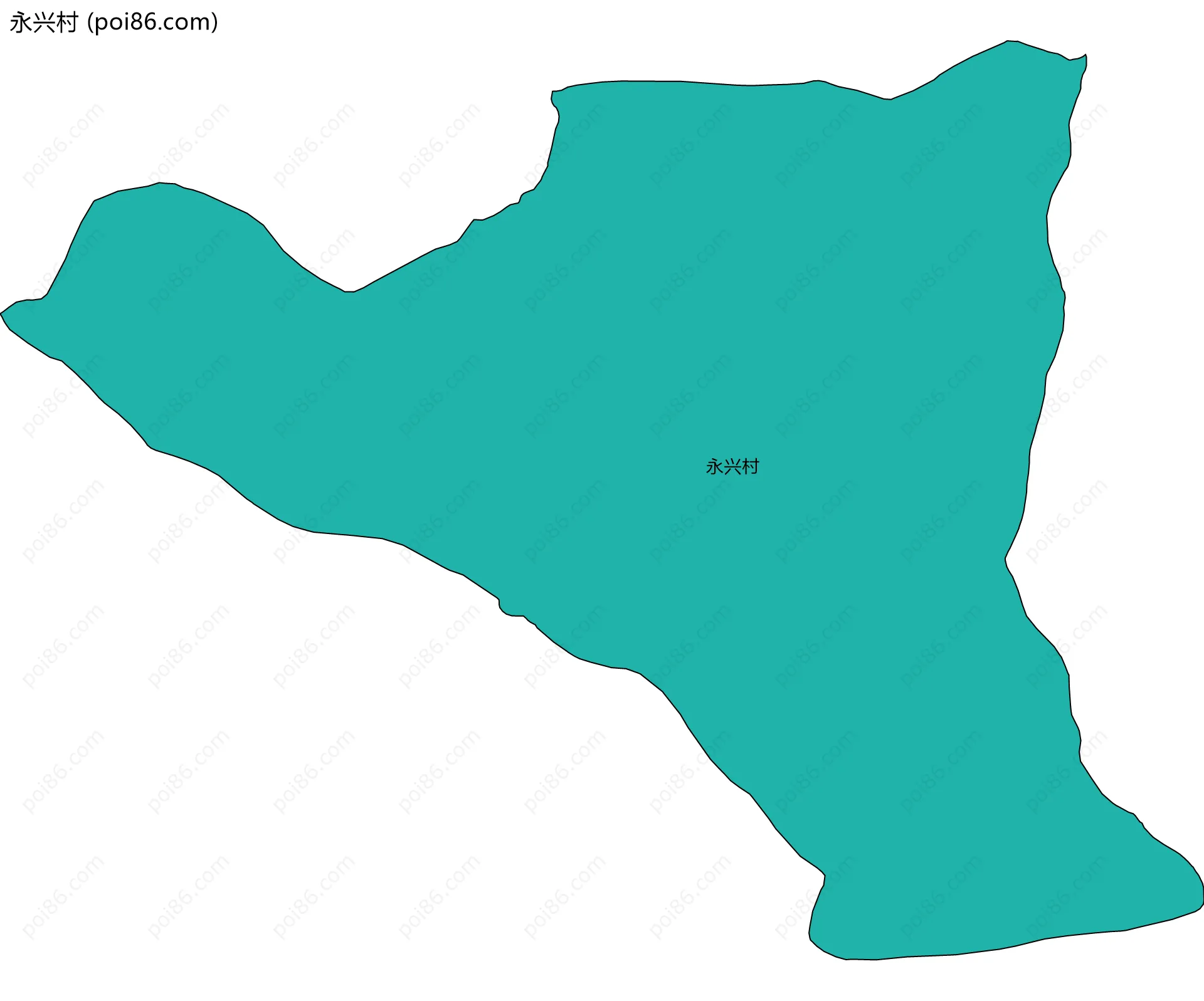 永兴村边界地图