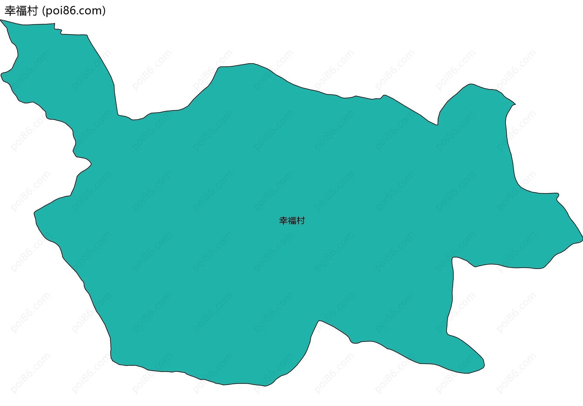 幸福村边界地图