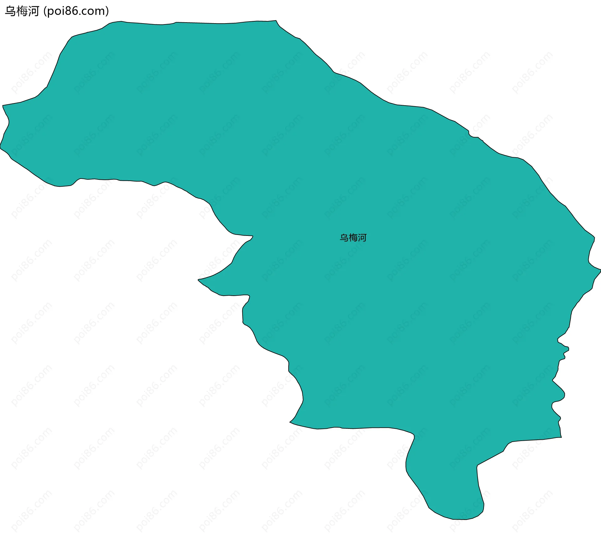 乌梅河边界地图