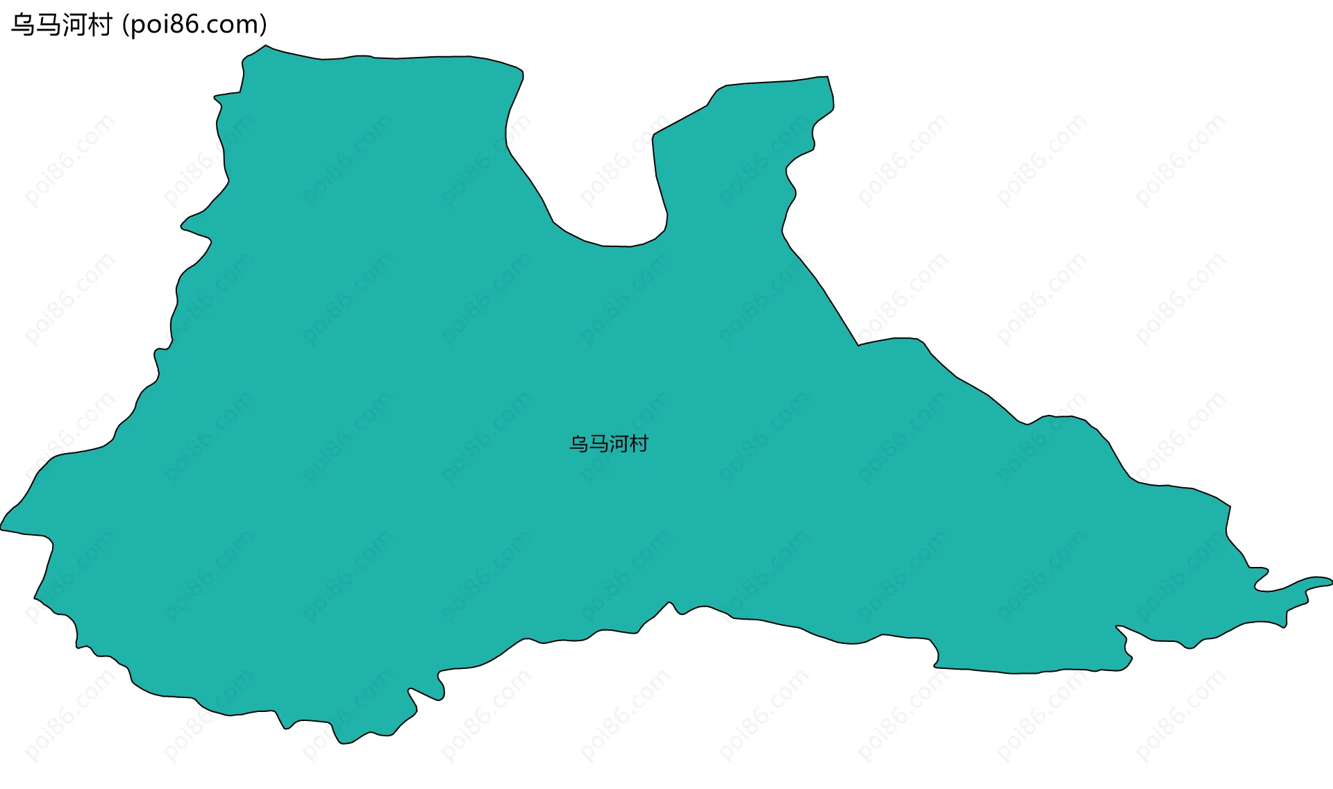 乌马河村边界地图