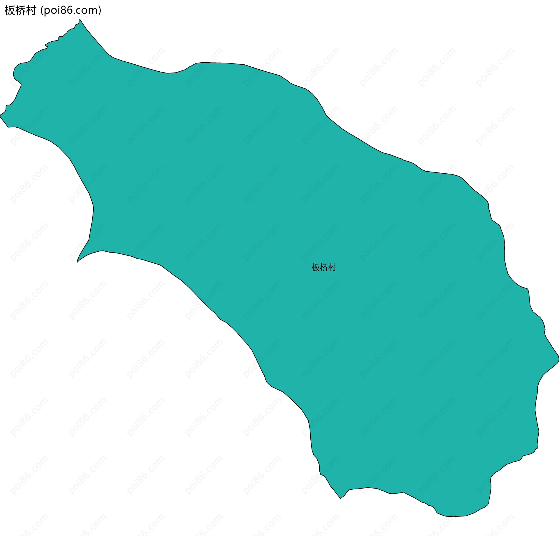 板桥村边界地图