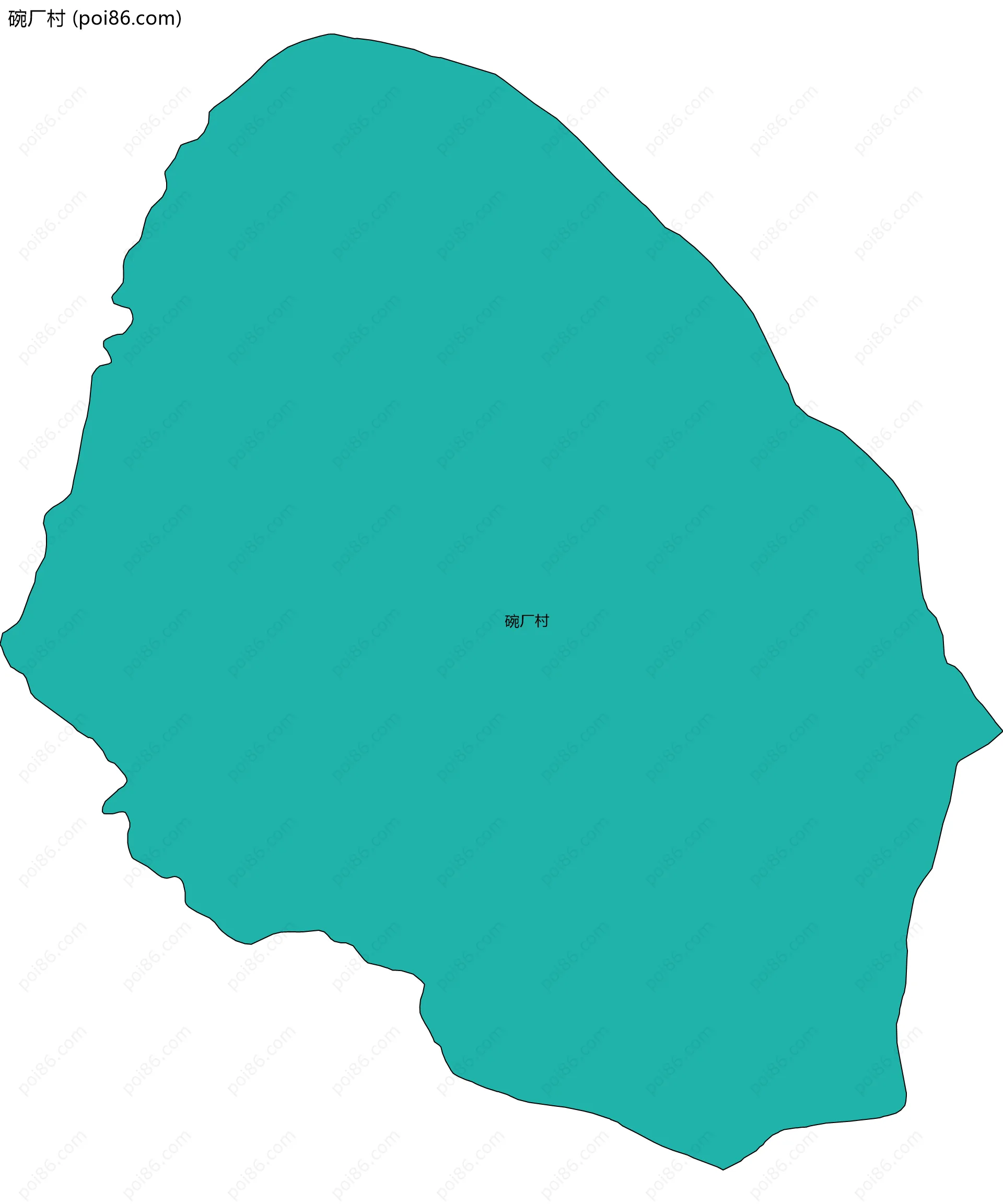 碗厂村边界地图